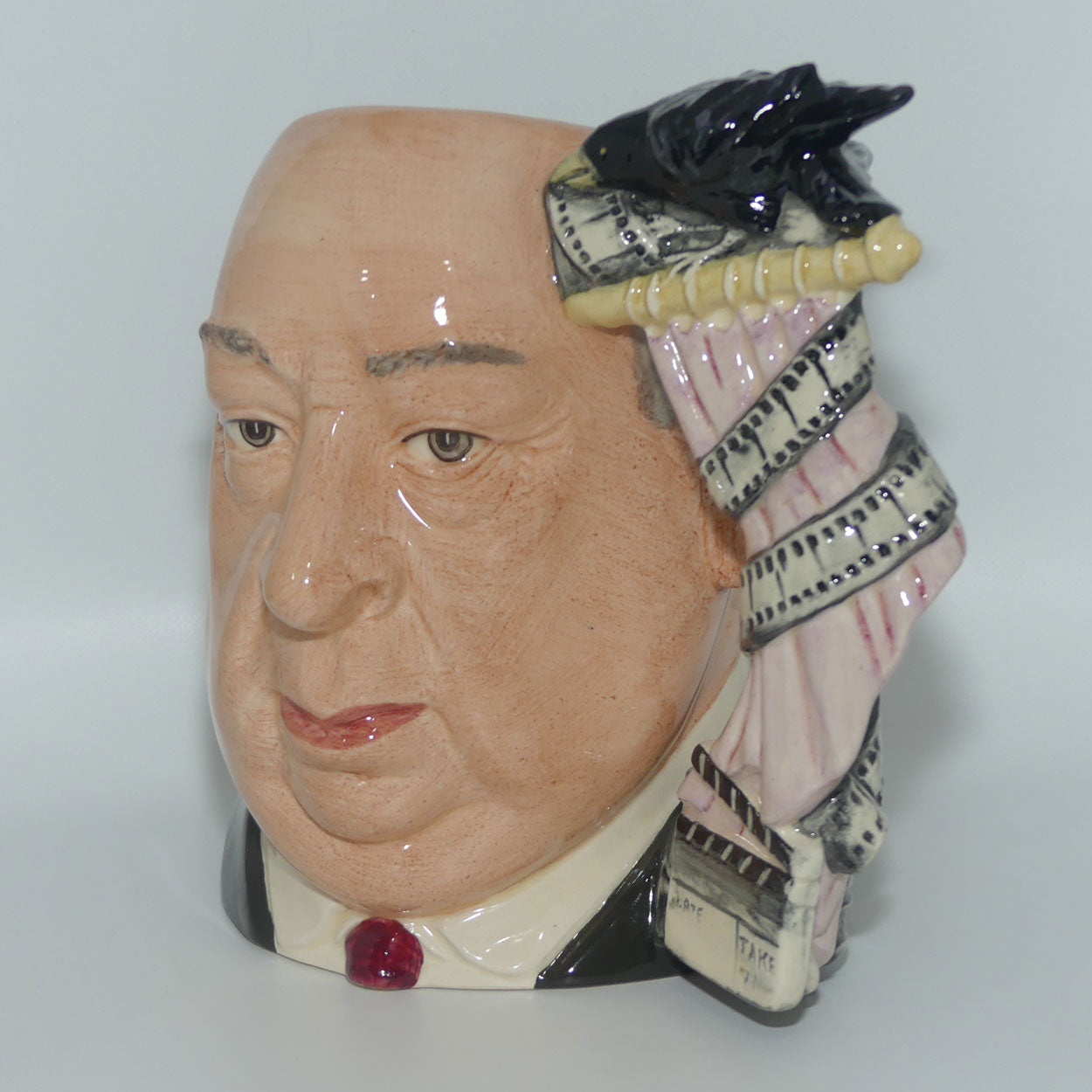 D6987 Royal Doulton large character jug Alfred Hitchcock | Pink Curtain