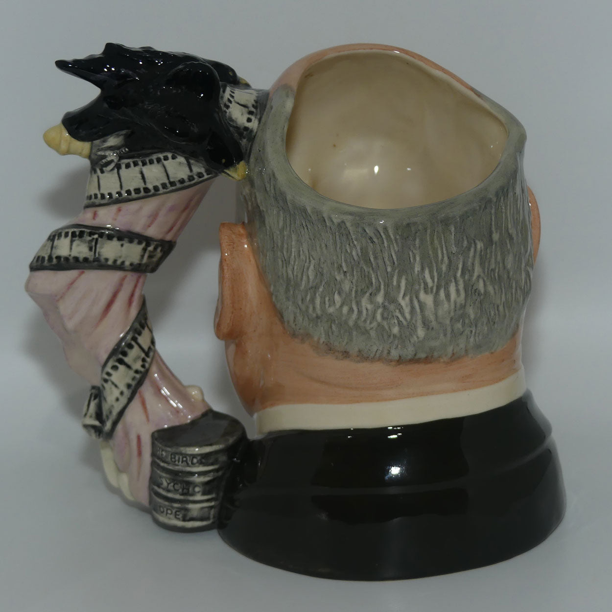 D6987 Royal Doulton large character jug Alfred Hitchcock | Pink Curtain