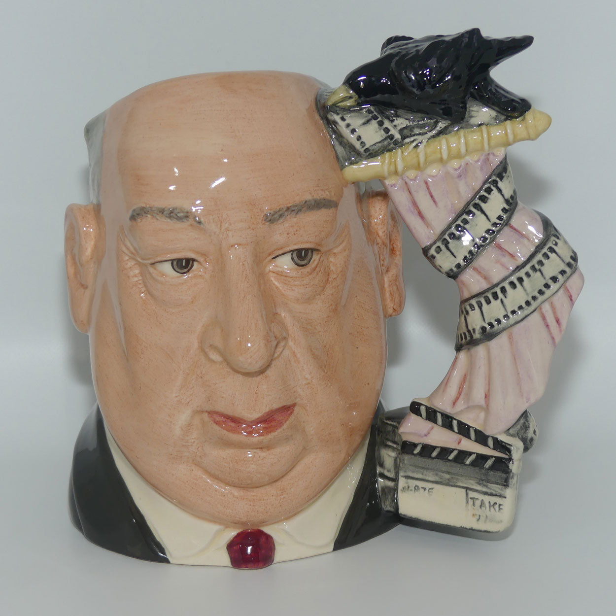 D6987 Royal Doulton large character jug Alfred Hitchcock | Pink Curtain