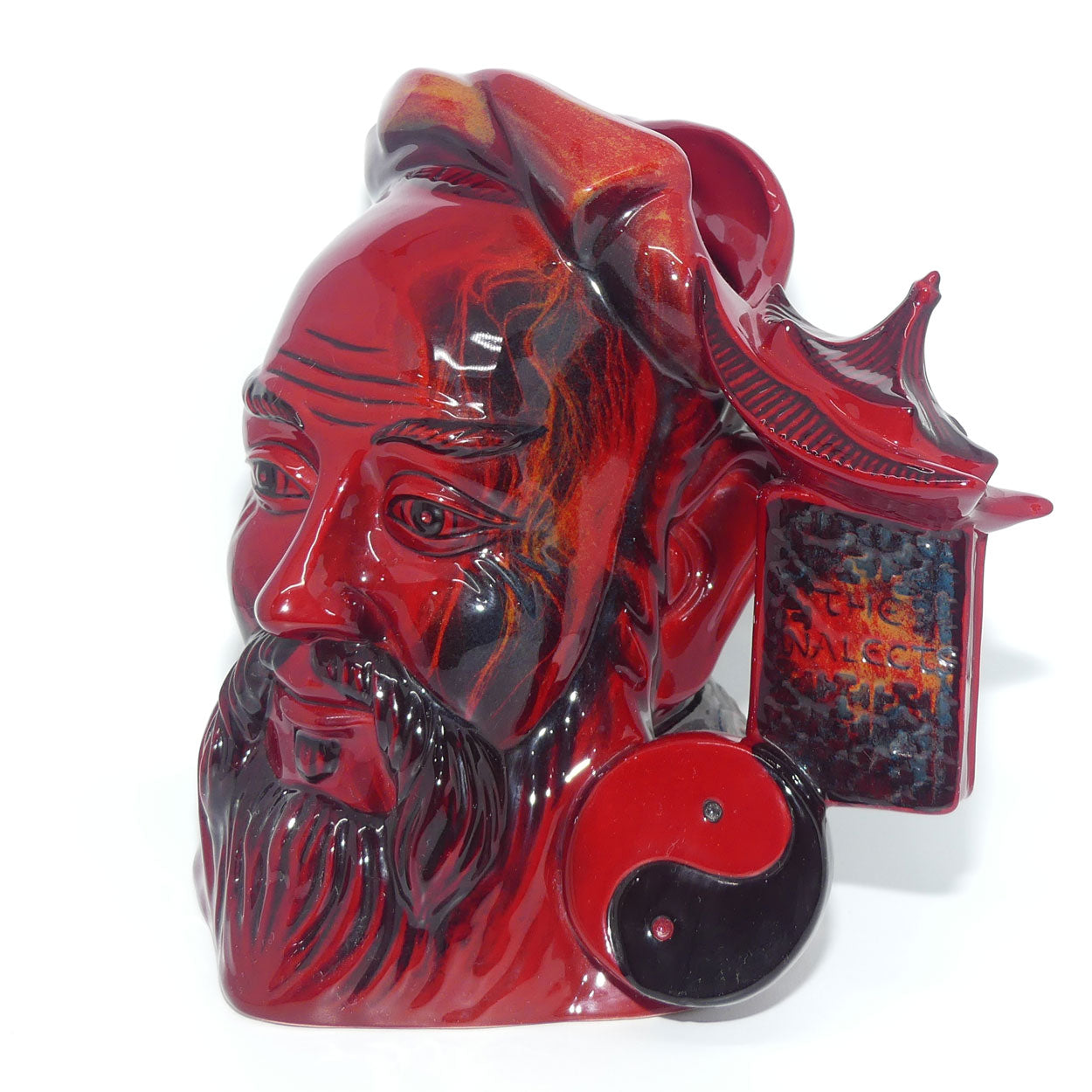 D7003 Royal Doulton large character jug Confucius | Flambe