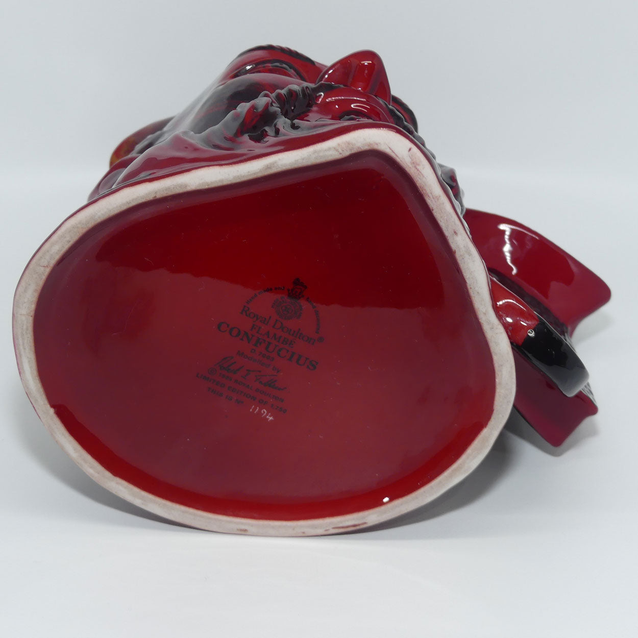 D7003 Royal Doulton large character jug Confucius | Flambe