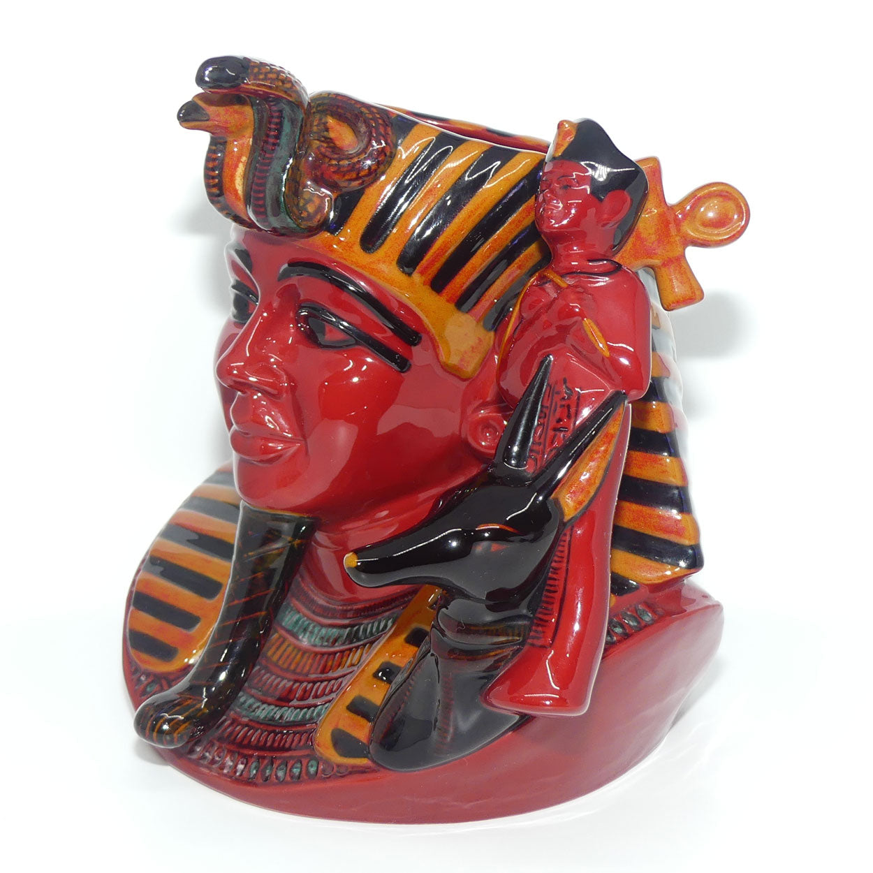 D7028 Royal Doulton large character jug The Pharaoh | Flambe