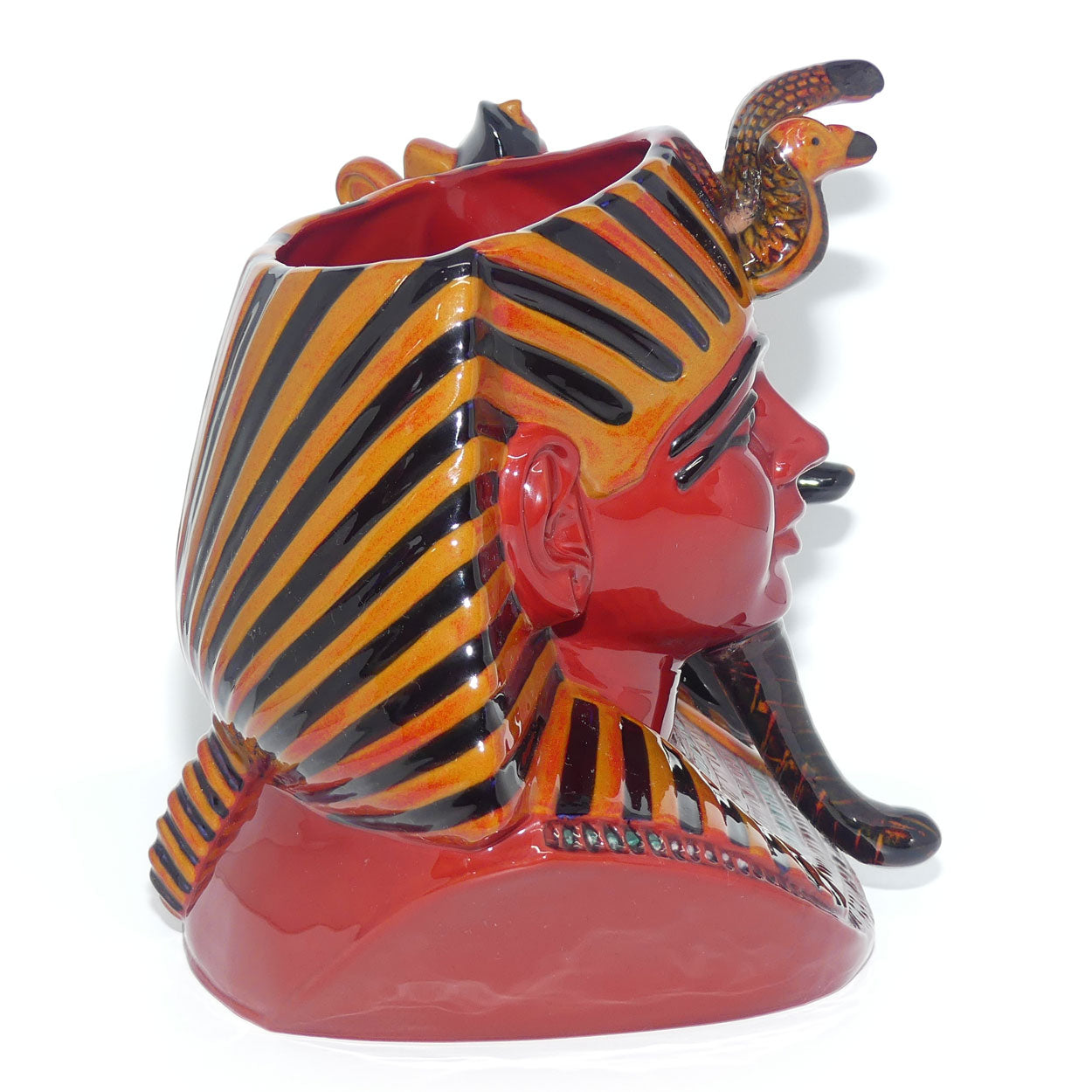 D7028 Royal Doulton large character jug The Pharaoh | Flambe