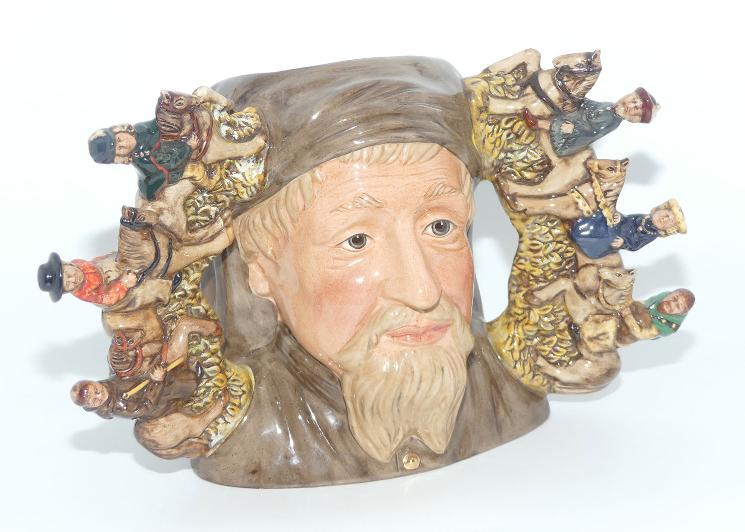 D7029 Royal Doulton large double handle character jug Geoffrey Chaucer | LE 036/1500