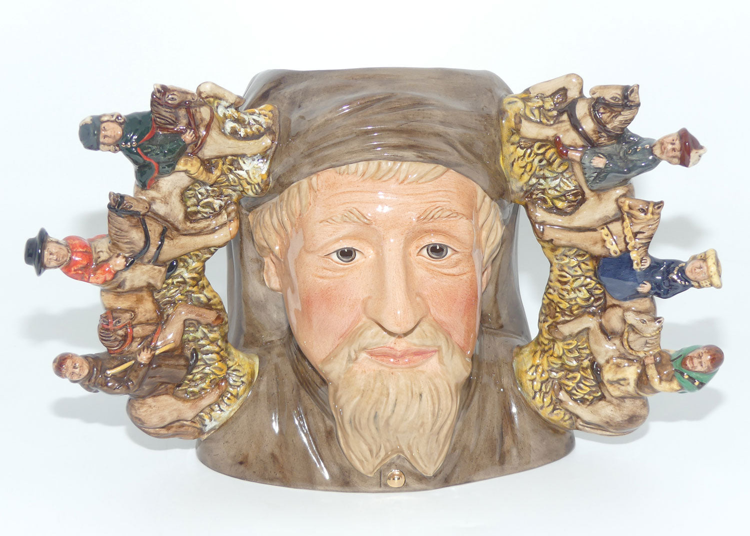 D7029 Royal Doulton large double handle character jug Geoffrey Chaucer | LE 036/1500