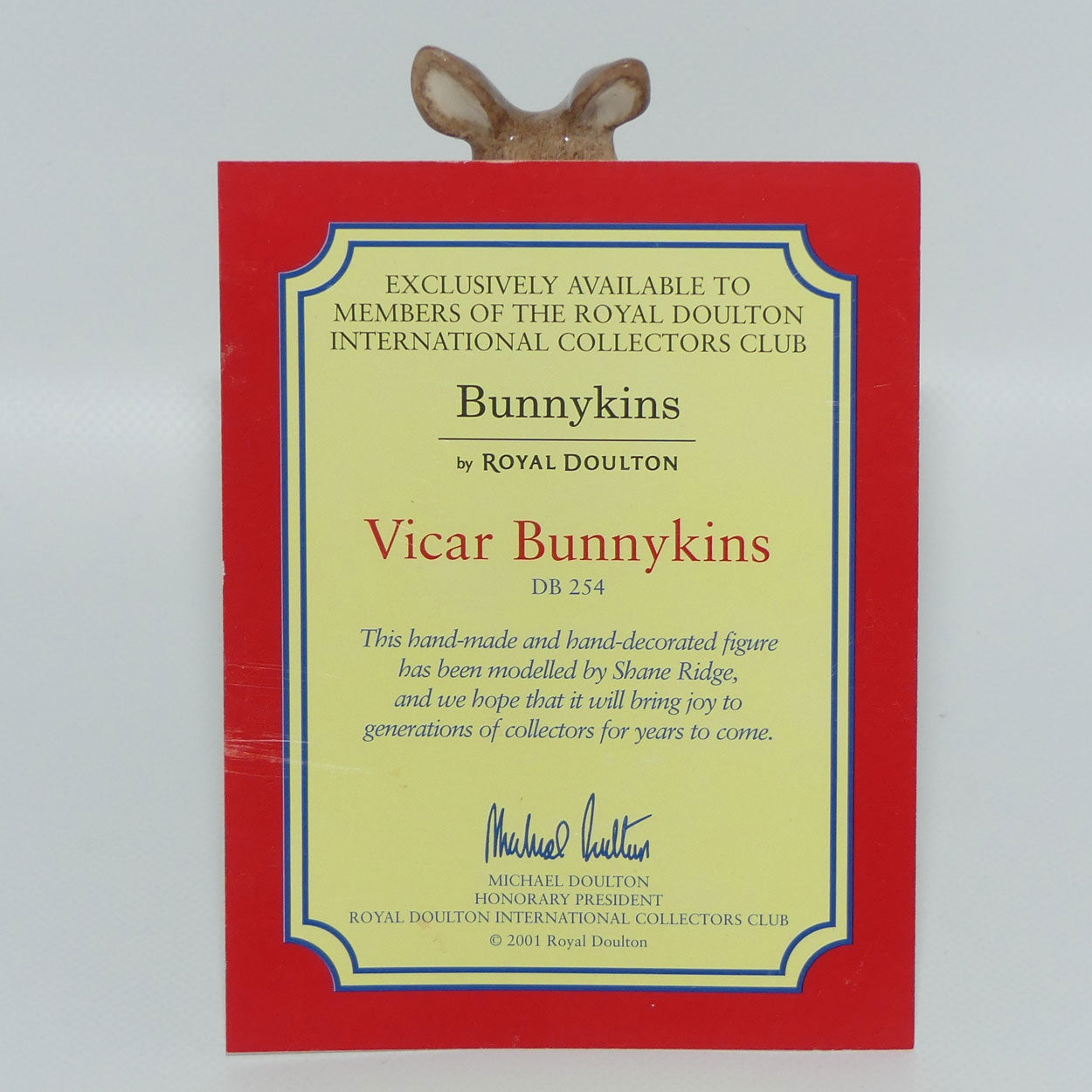 DB254 Royal Doulton Bunnykins Vicar | + Cert