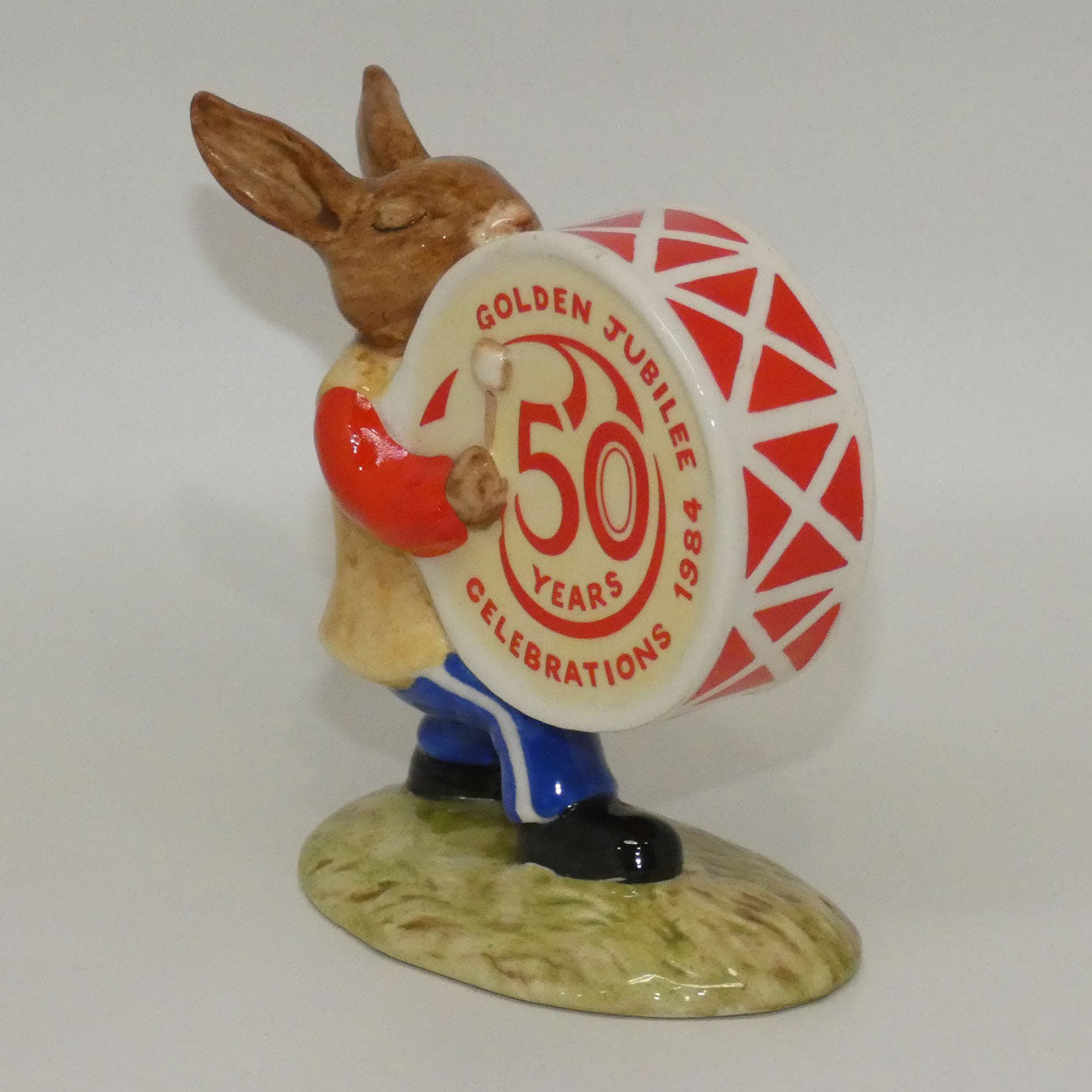 DB026A Royal Doulton Bunnykins Drummer | GJ stamp | 50 Years | no box