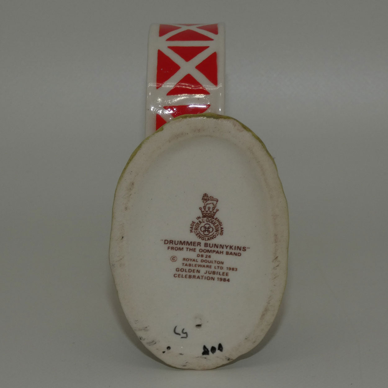 DB026A Royal Doulton Bunnykins Drummer | GJ stamp | 50 Years | no box
