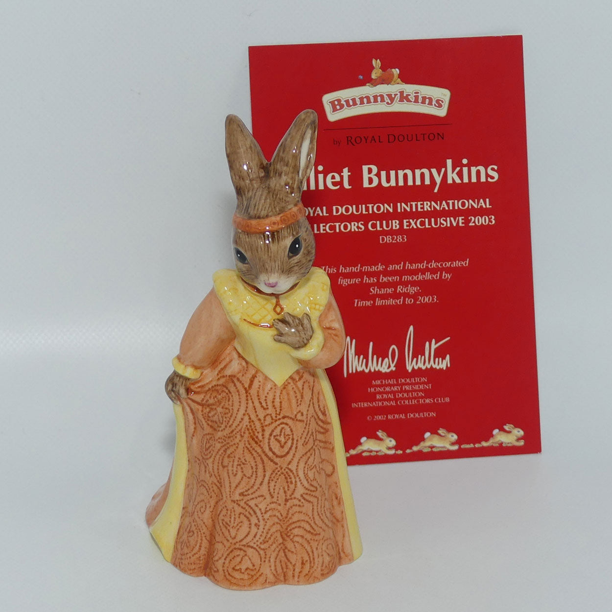 DB283 Royal Doulton Bunnykins Juliet | 2003 ICC | Box + Cert