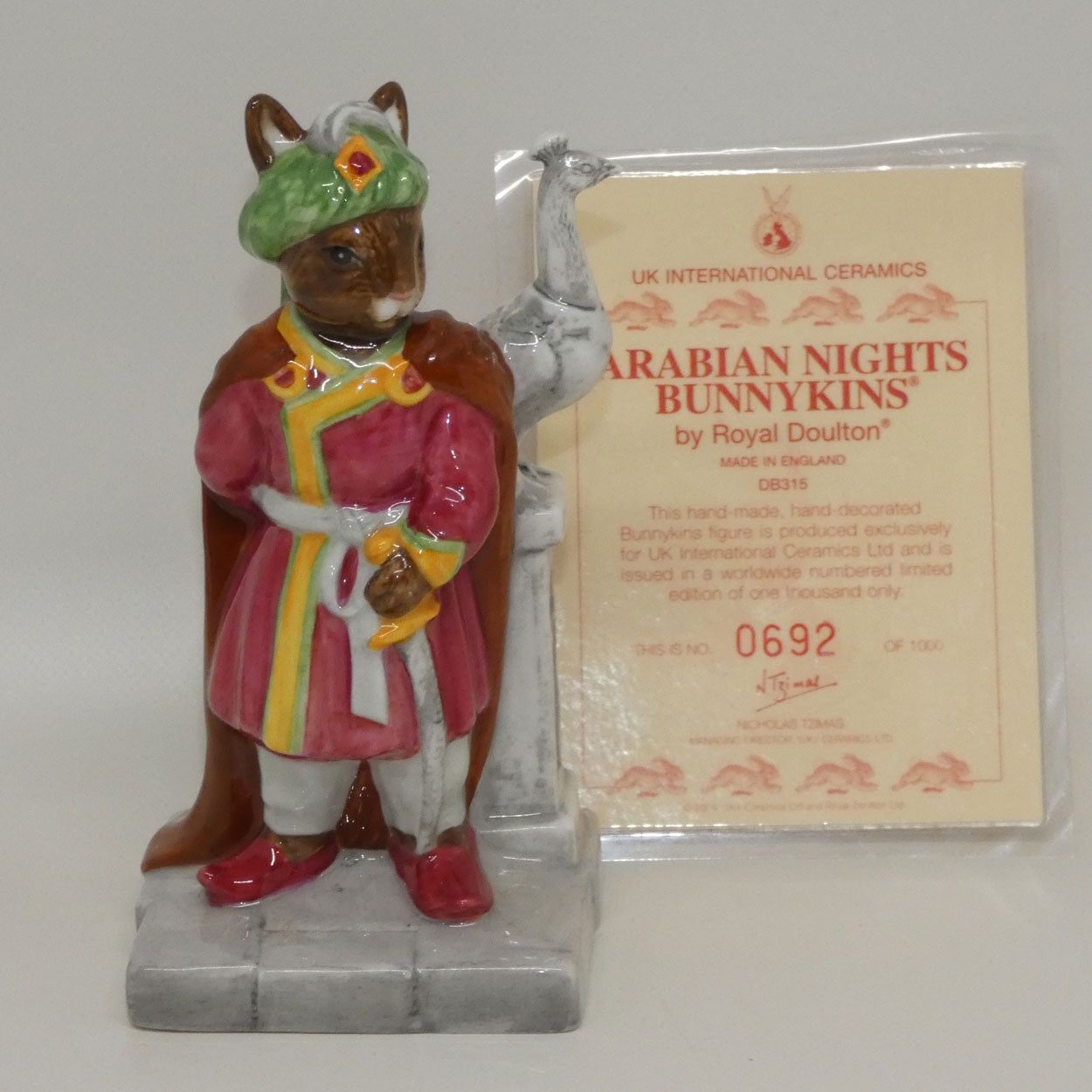DB315 Royal Doulton Bunnykins Arabian Nights | LE692/1000 | box + Cert