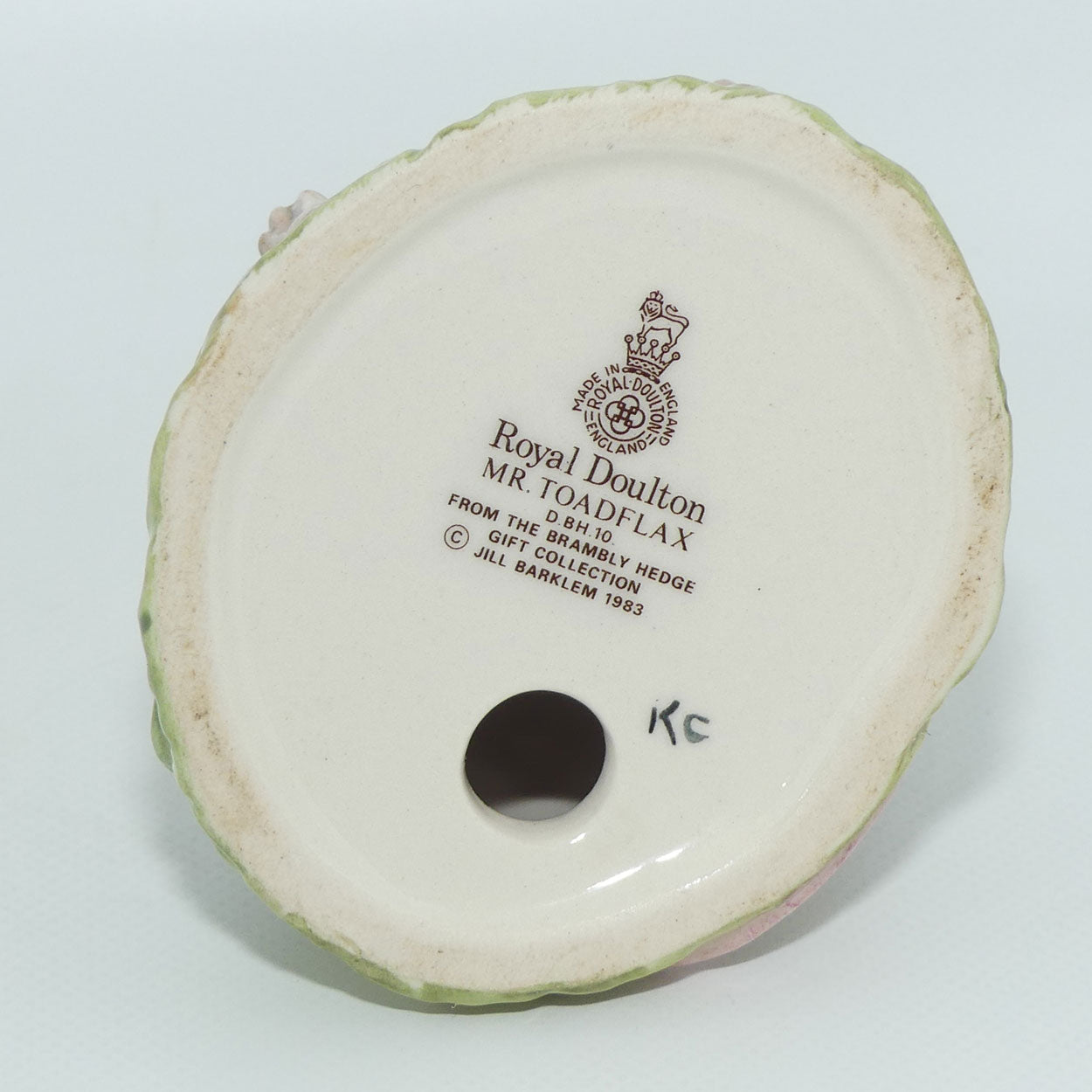 DBH10B Royal Doulton Brambly Hedge figure | Mr Toadflax | No Cushion