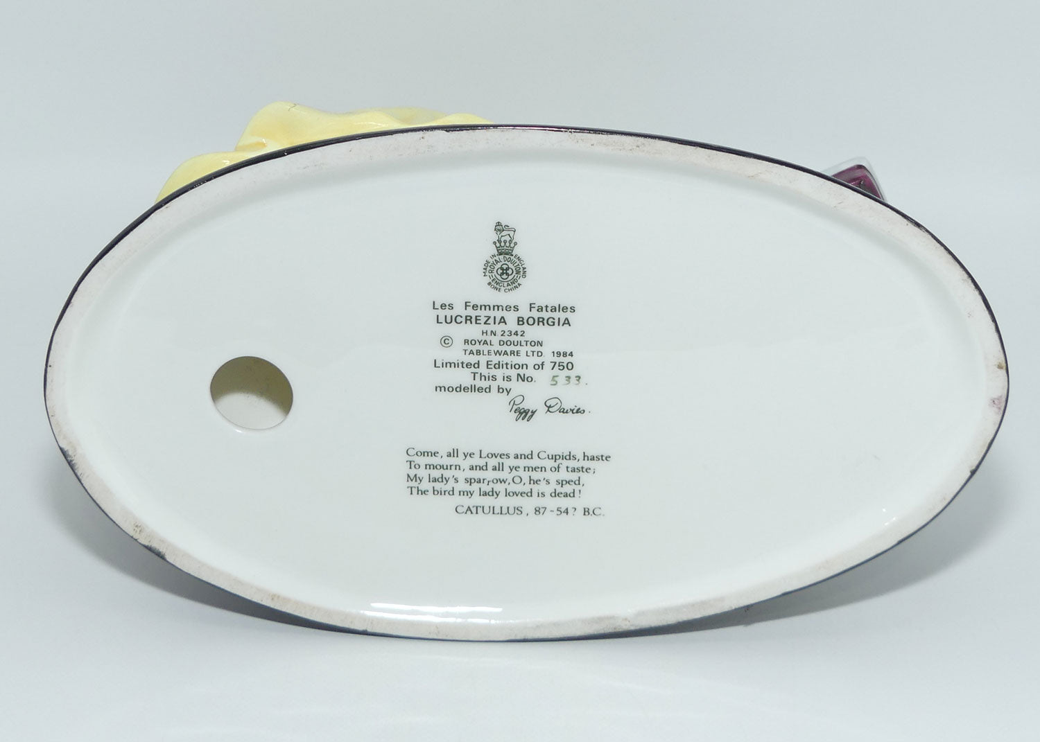 HN2342 Royal Doulton figure Lucrezia Borgia | Les Femmes Fatales