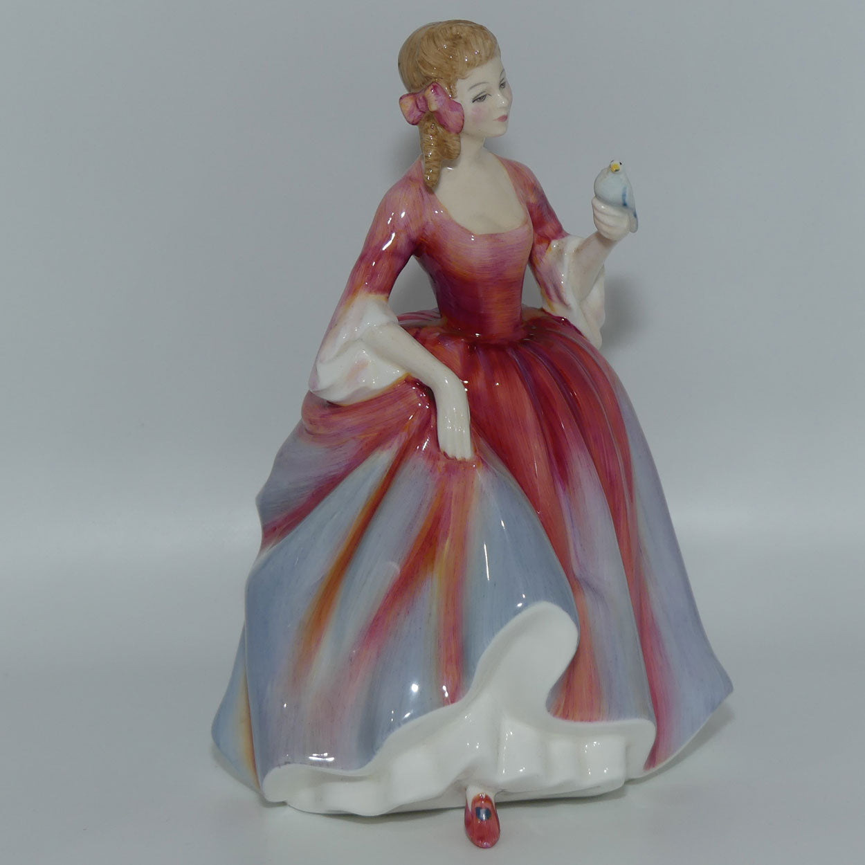 HN2804 Royal Doulton figure Nicola | Red and Blue | signed