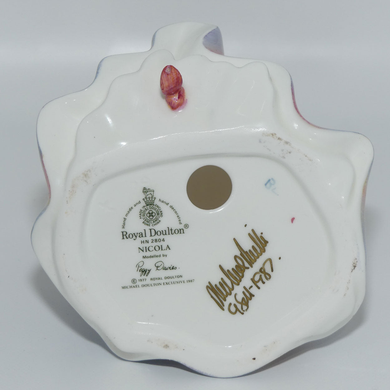 HN2804 Royal Doulton figure Nicola | Red and Blue | signed