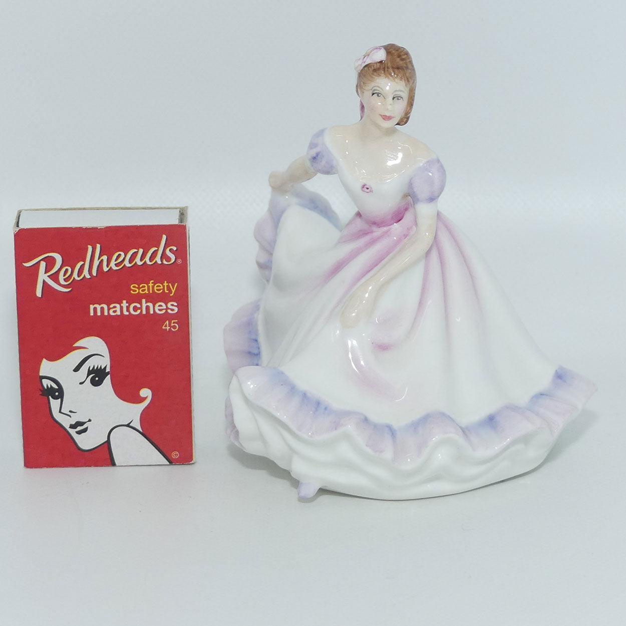HN3215 Royal Doulton miniature figure Ninette | Purple