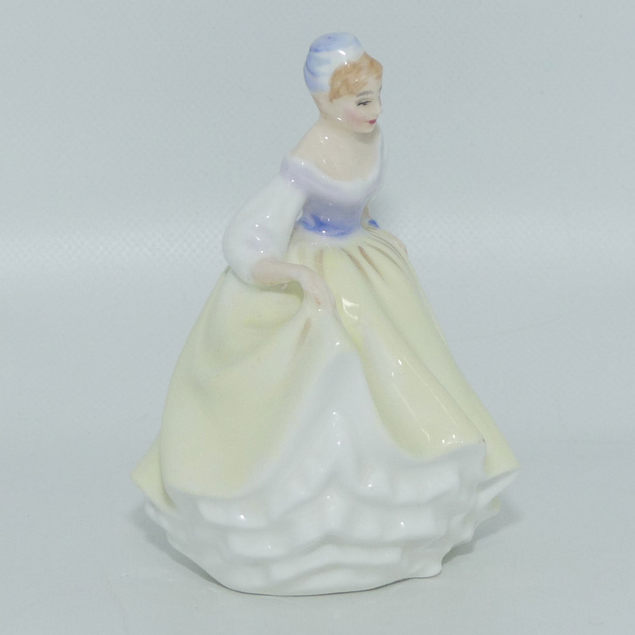 HN3216 Royal Doulton miniature figure Fair Lady | Yellow