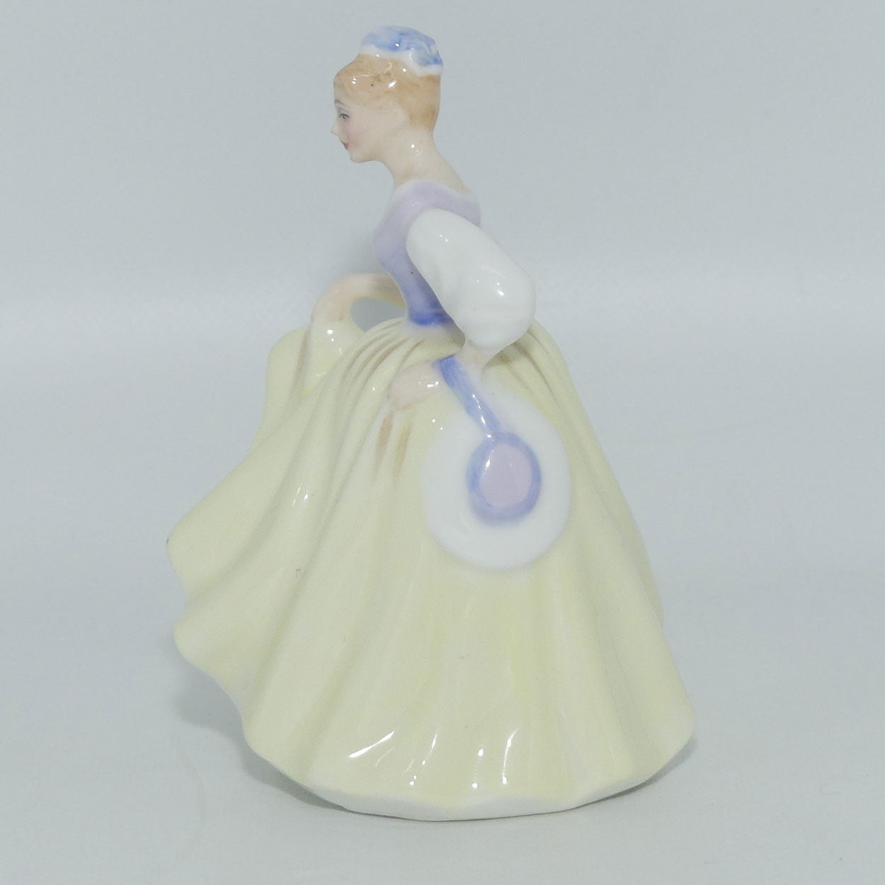 HN3216 Royal Doulton miniature figure Fair Lady | Yellow
