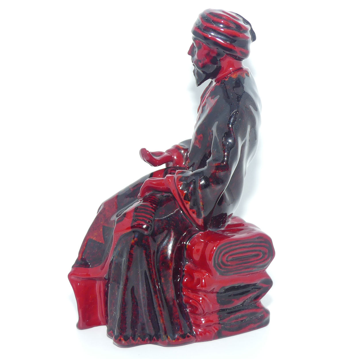 HN3277 Royal Doulton Flambe figure The Carpet Seller | Flambe Glaze | Character Figures