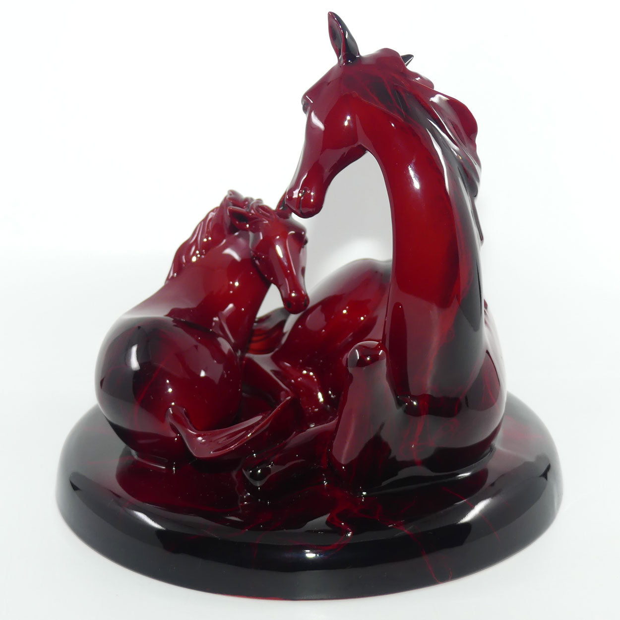 HN3536 Royal Doulton Flambe The Gift of Life Mare and Foal | Animals