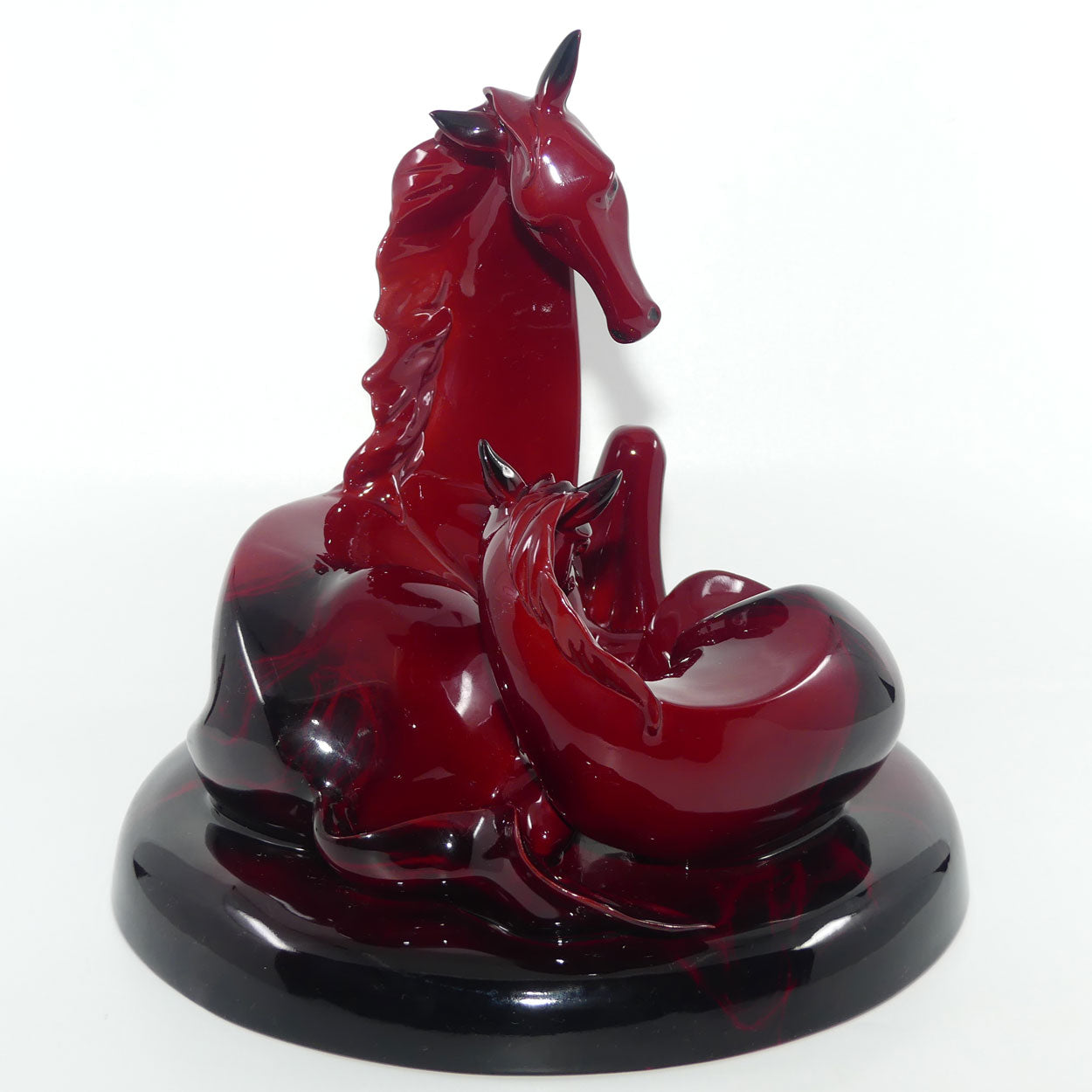 HN3536 Royal Doulton Flambe The Gift of Life Mare and Foal | Animals