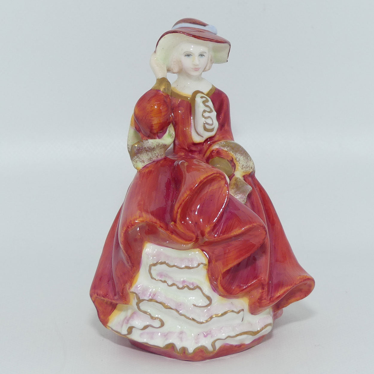 HN3734 Royal Doulton miniature figure Top o The Hill | Red