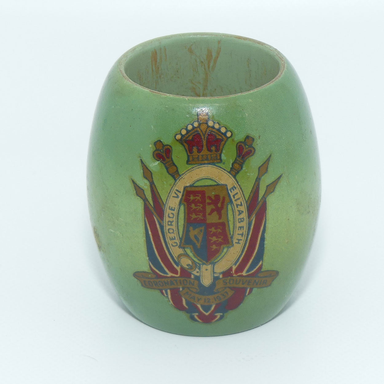 King George VI Elizabeth Coronation Souvenir napkin ring
