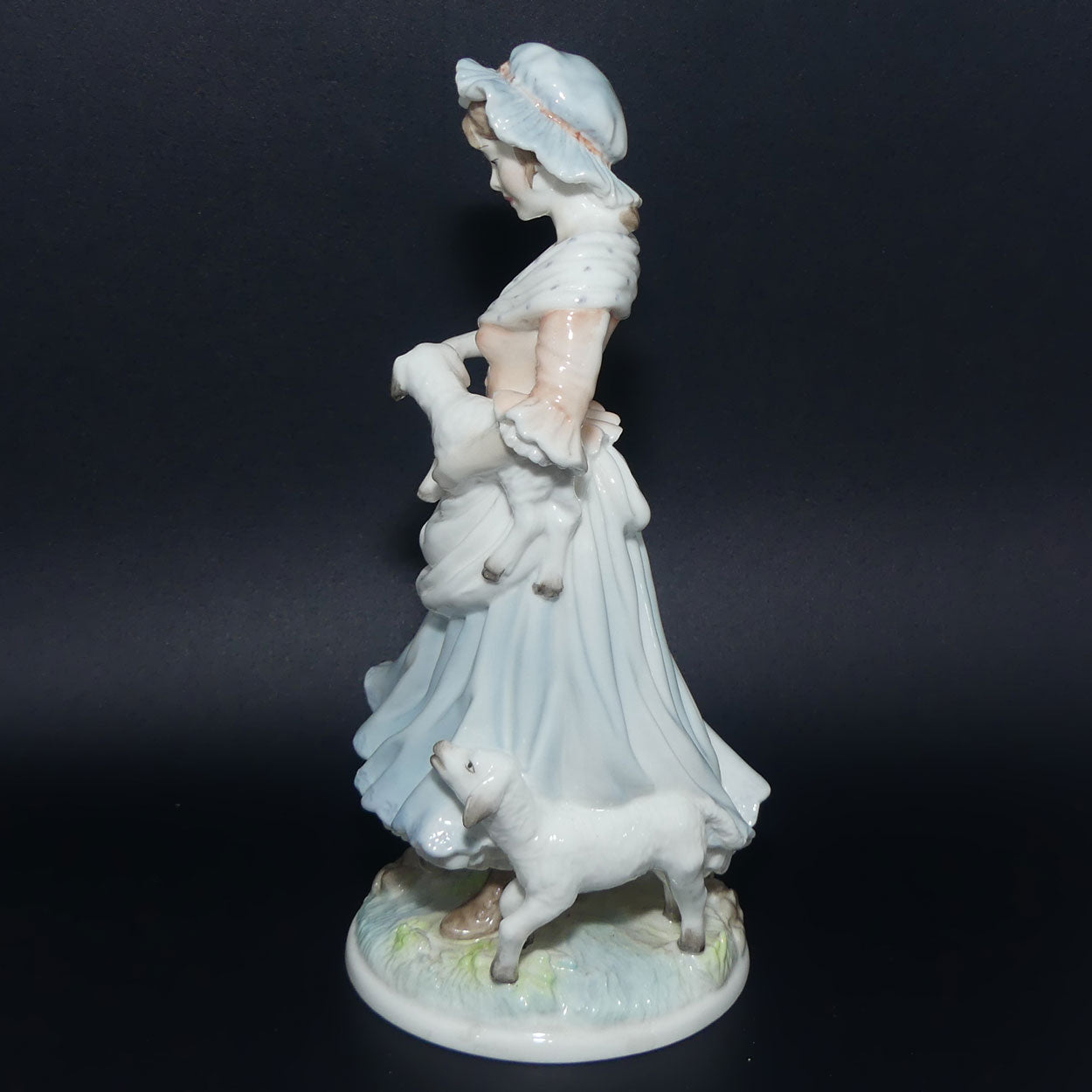 RW4441 Royal Worcester Old Country Ways figure | Shepherdess | Ltd Ed