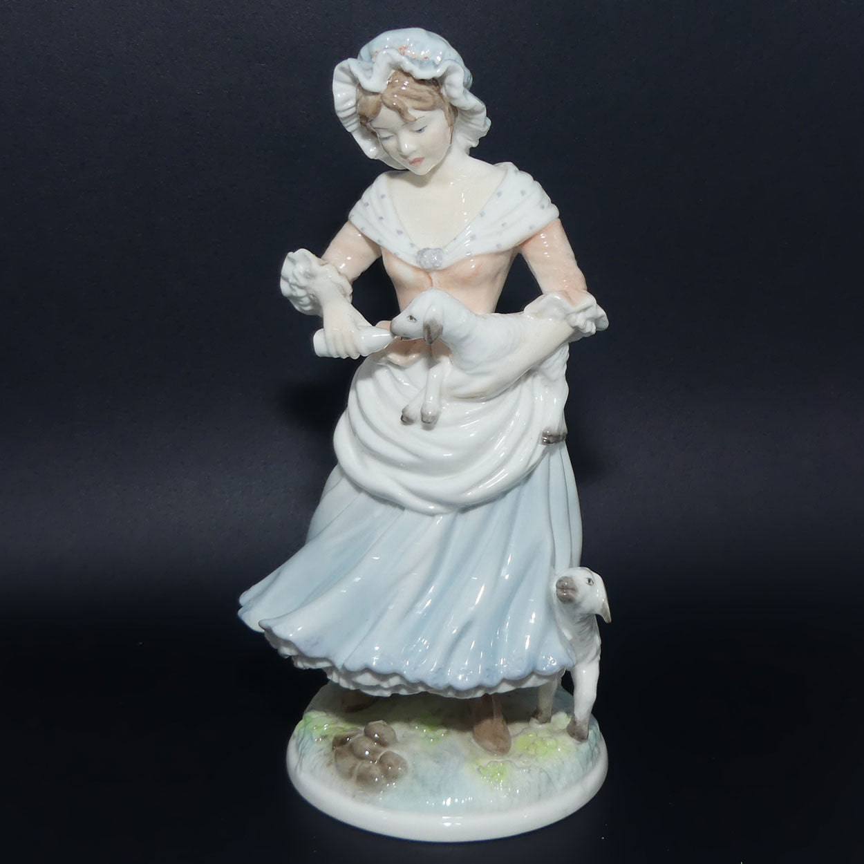 RW4441 Royal Worcester Old Country Ways figure | Shepherdess | Ltd Ed