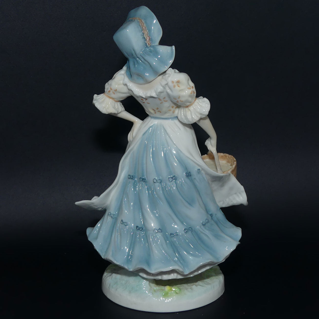 RW4458 Royal Worcester Old Country Ways figure | The Milkmaid | Ltd Ed
