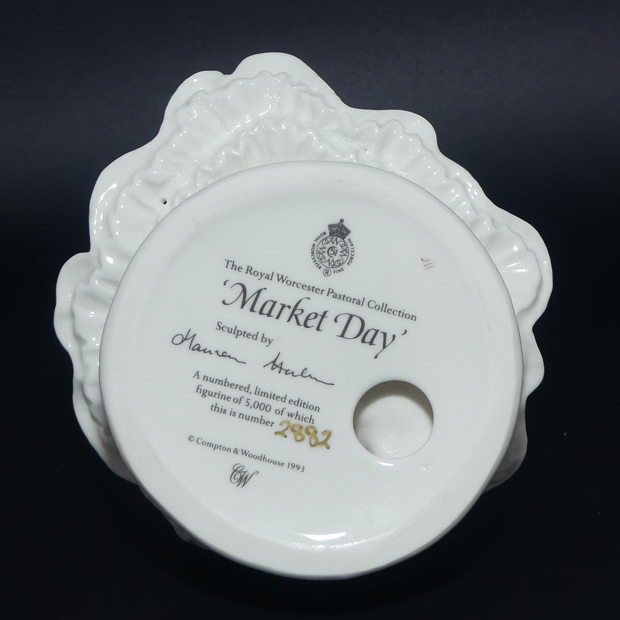 RW4549 Royal Worcester Pastoral Collection figure | Market Day | Ltd Ed