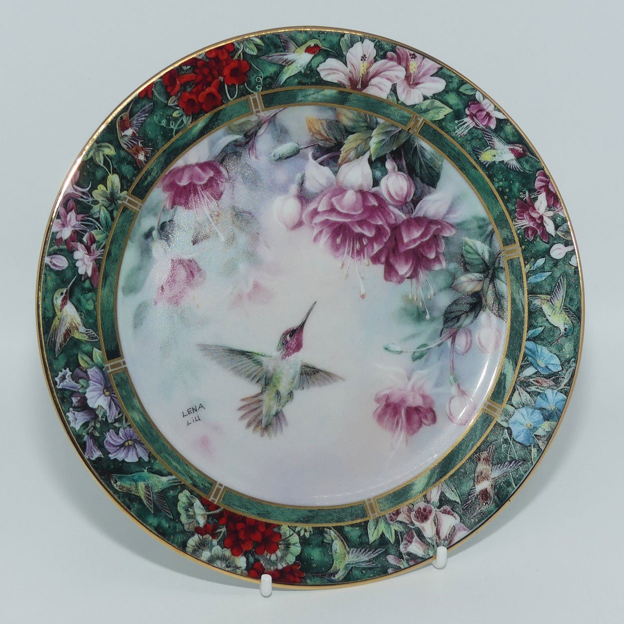 bradex-84-g20-71-2-plate-lena-lius-hummingbird-treasury-the-annas-hummingbird