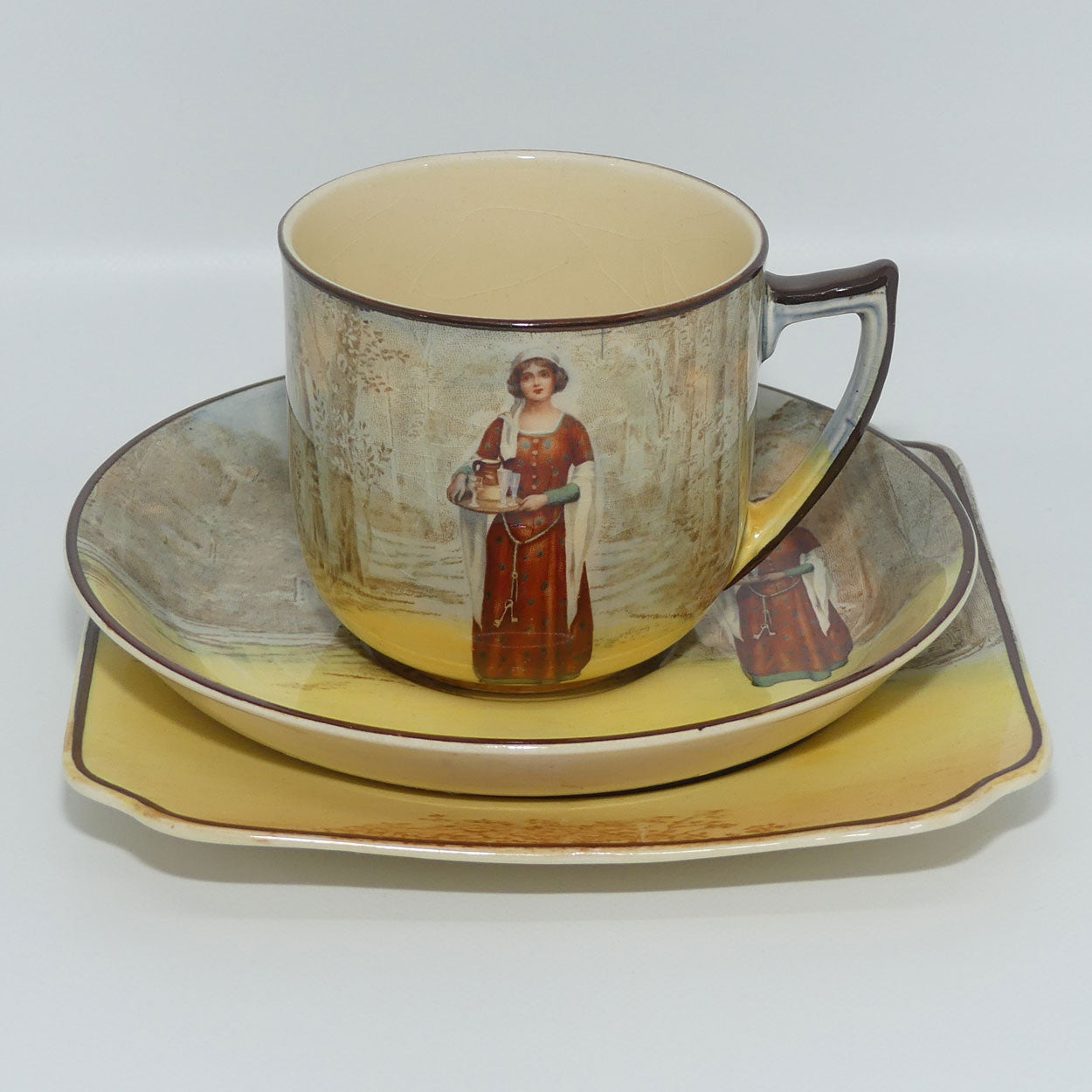 Royal Doulton Shakespearean Anne Page trio D3596 | matched