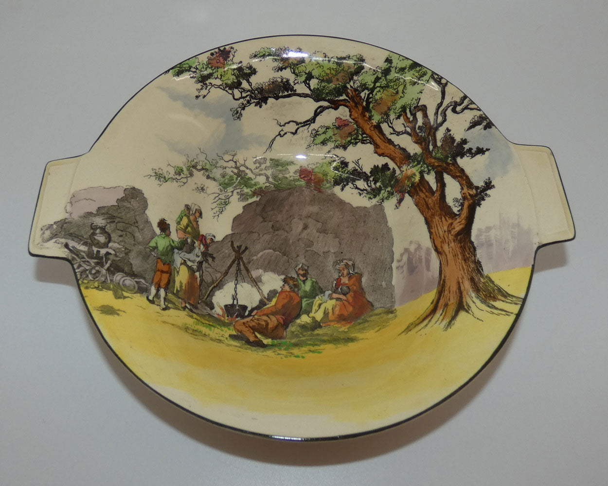 royal-doulton-gleaners-and-gypsies-art-deco-bowl
