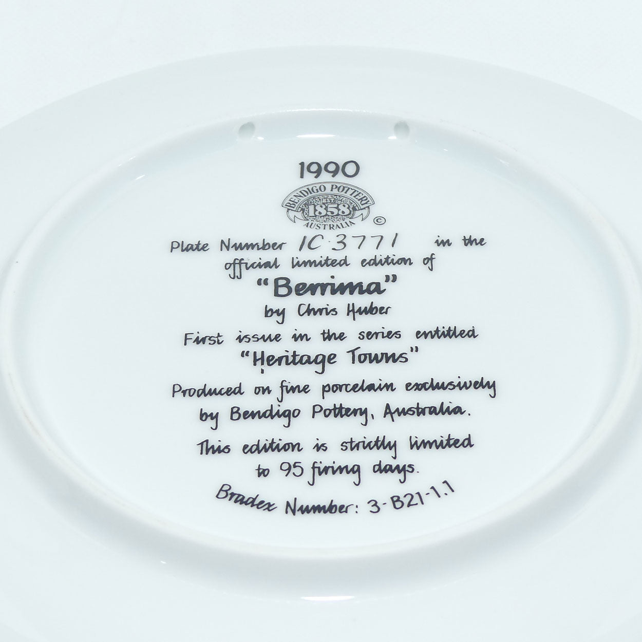 bendigo-pottery-plate-heritage-towns-berrima