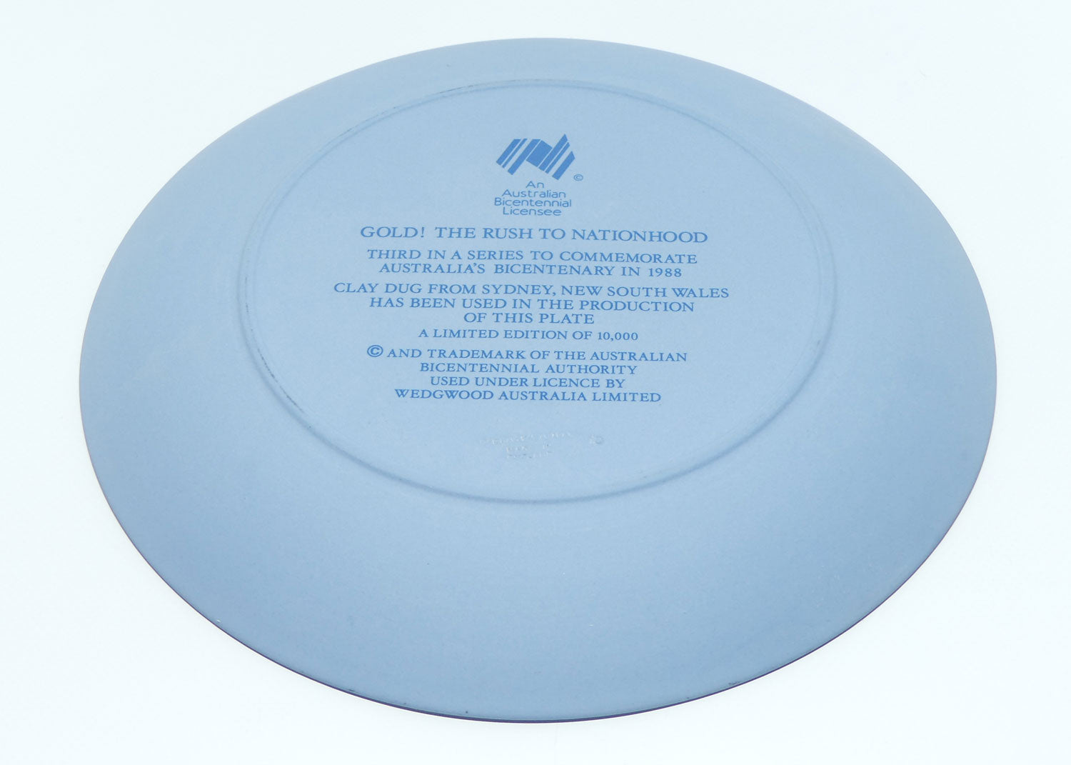 Wedgwood Jasper | Australian BiCentenary #3 | Gold! The Rush to Nationhood |