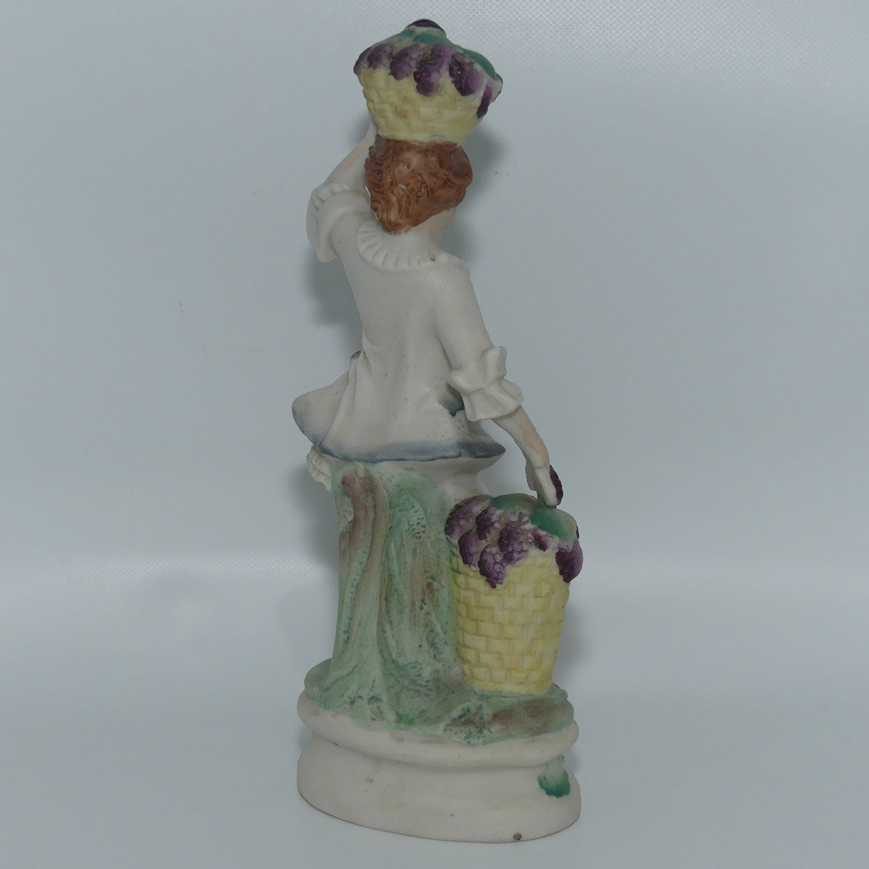 German Bisque Boy with Baskets of Grapes c.1900