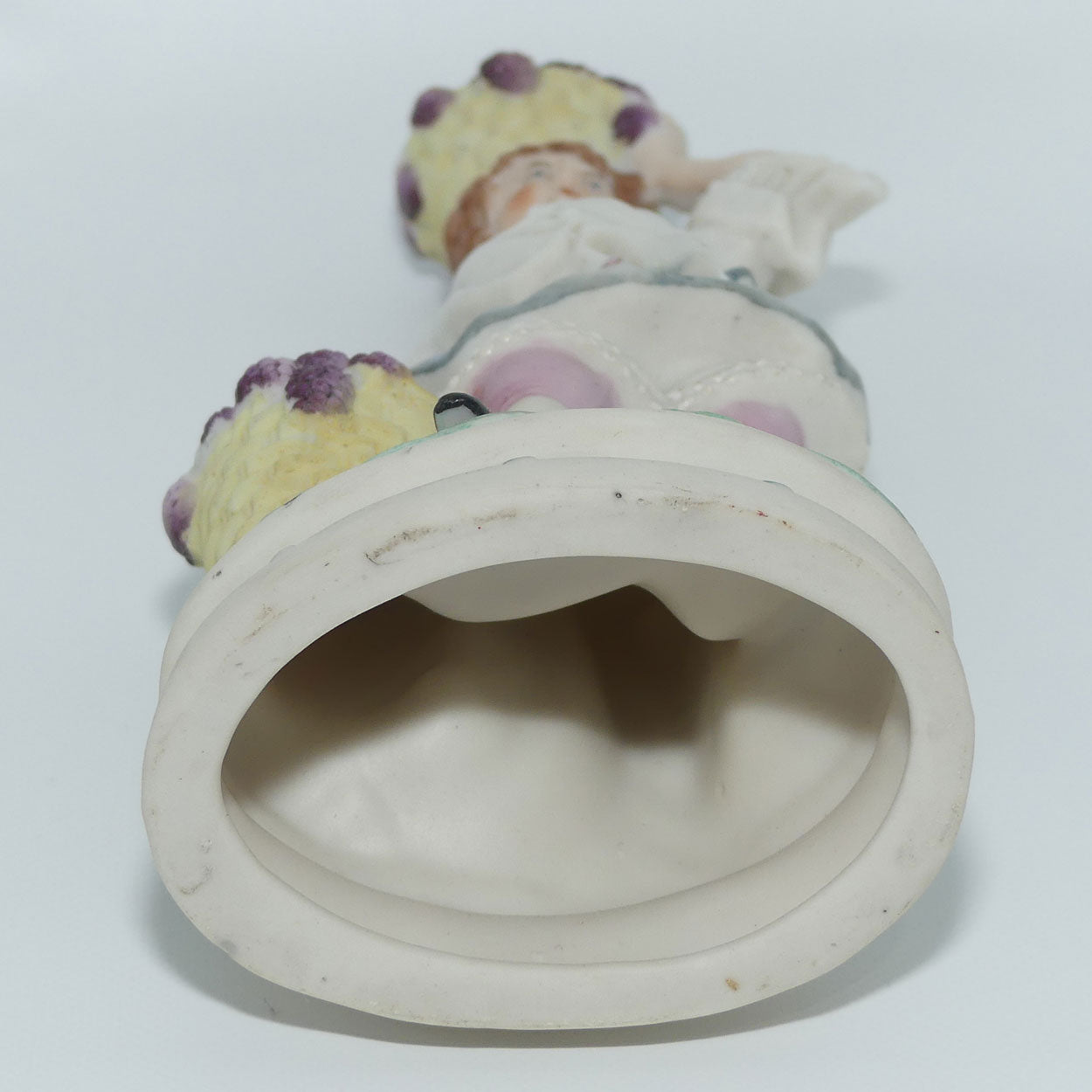 German Bisque Boy with Baskets of Grapes c.1900