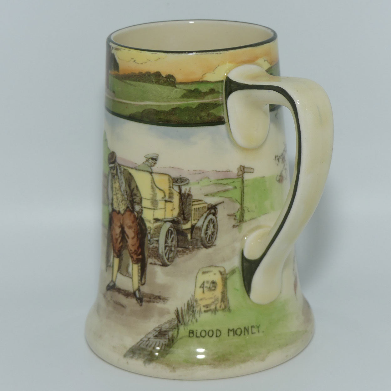 Royal Doulton Early Motoring tankard D2406: Blood Money