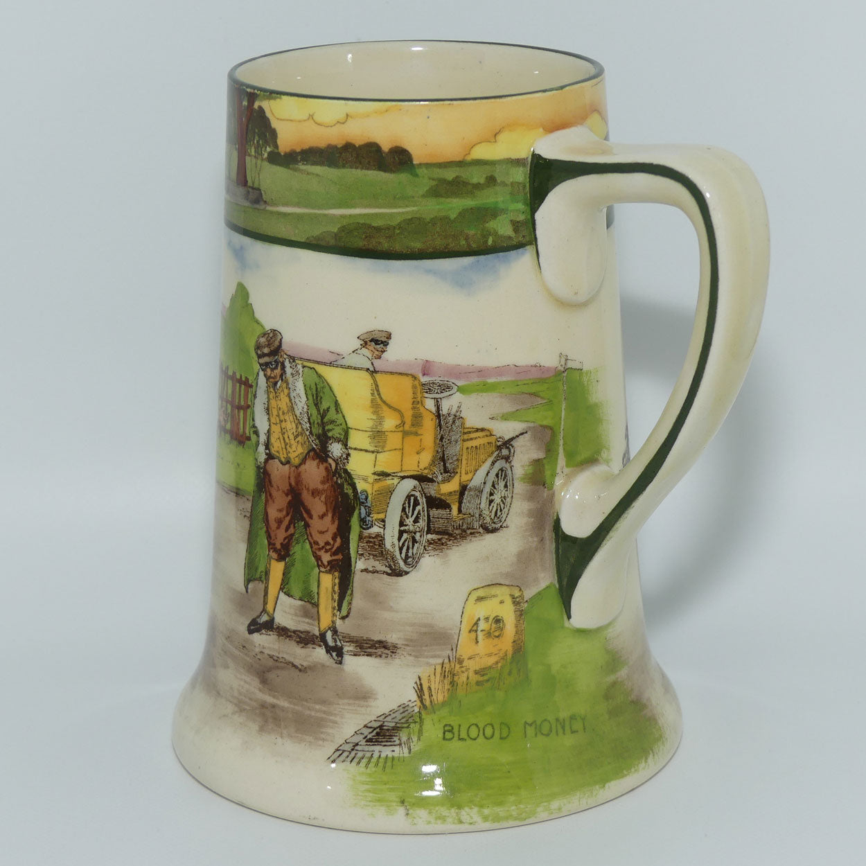 Royal Doulton Early Motoring tankard D2406: Blood Money