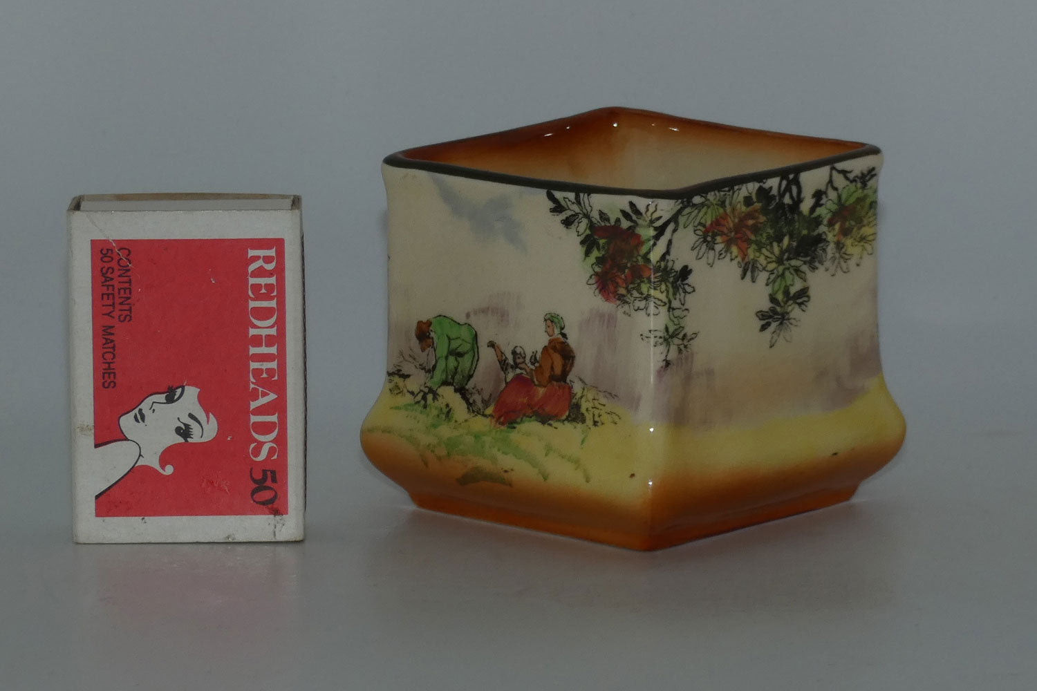 royal-doulton-gleaners-and-gypsies-miniature-squat-square-vase
