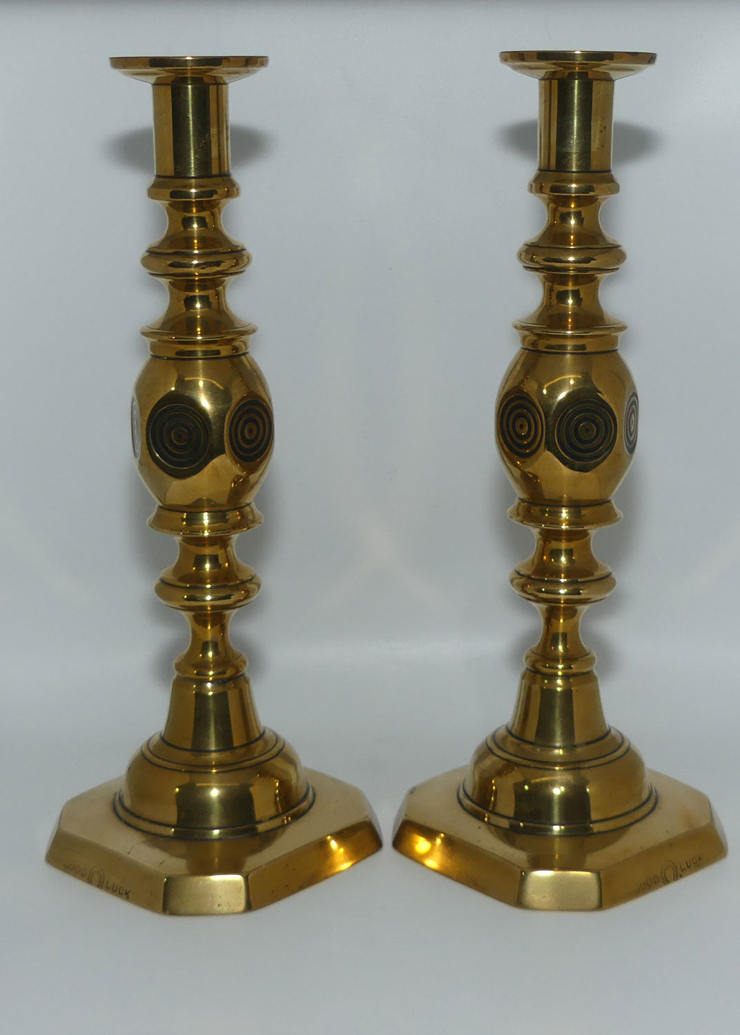 edwardian-brass-candle-sticks-good-luck-rise-and-fall