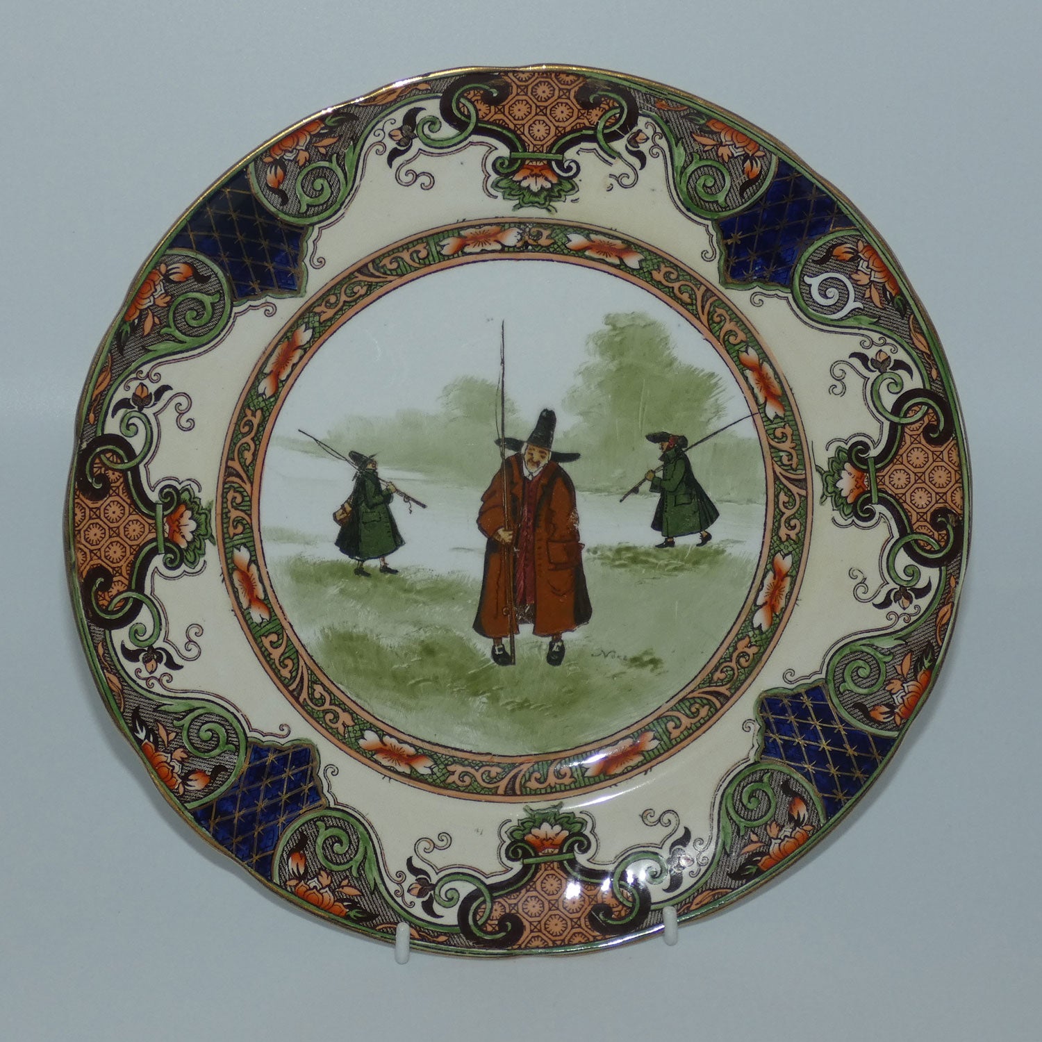 doulton-burslem-izaak-walton-gallant-fishers-jedo-border-plate-d2420-1