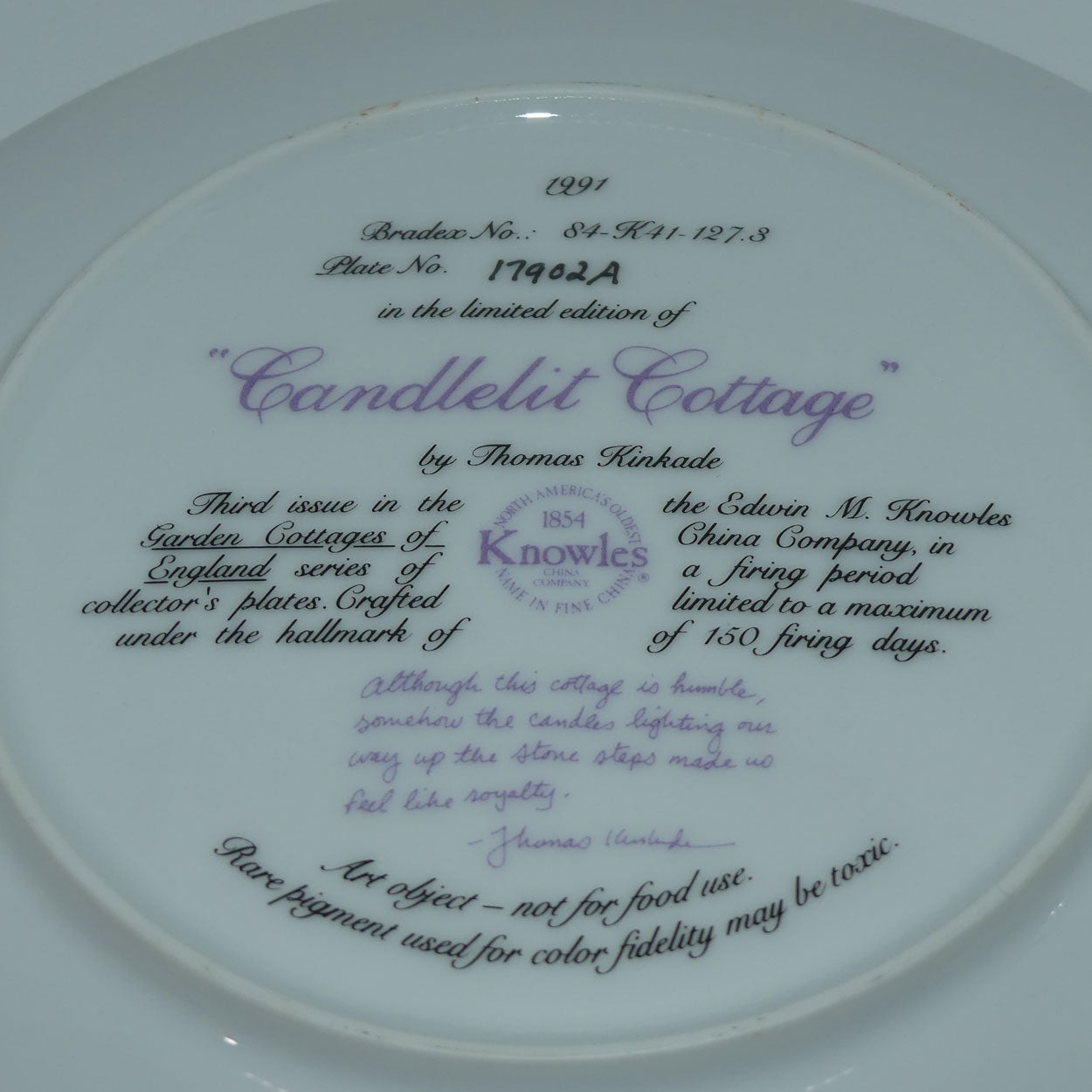 bradex-84-k41-127-3-plate-garden-cottages-of-england-candlelit-cottage