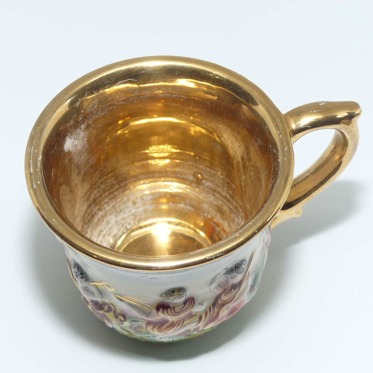 Capo DiMonte Italy figural demi tasse duo | #1