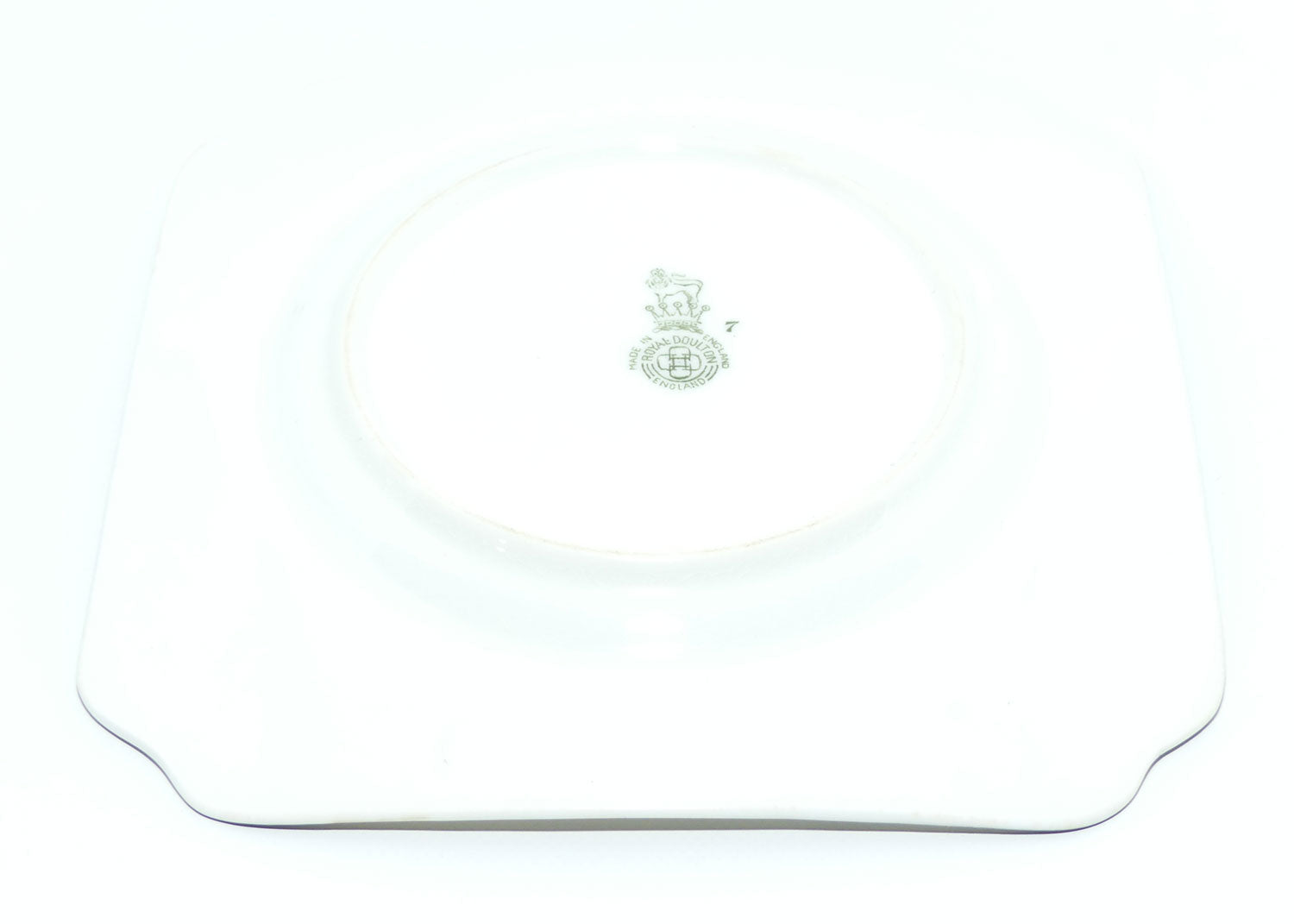Royal Doulton Coaching Days Cecil shape trio E3804 | Square Plate #1