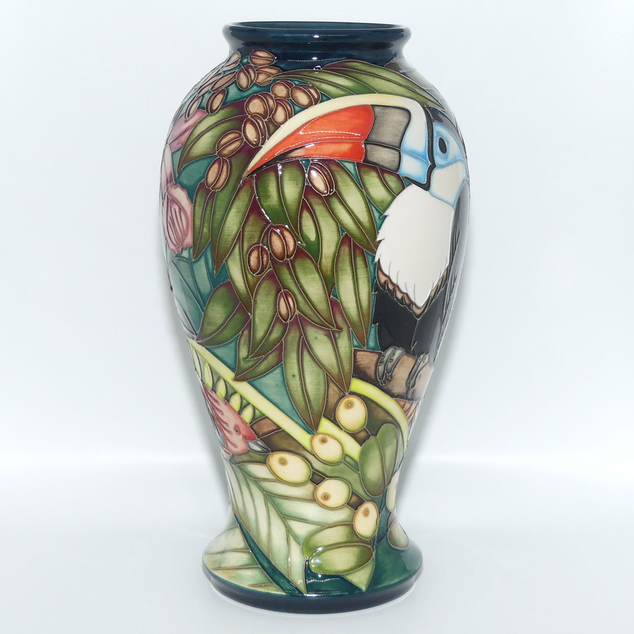 Moorcroft Pottery | Chapada Toucan 46/10 vase | Sian Leeper