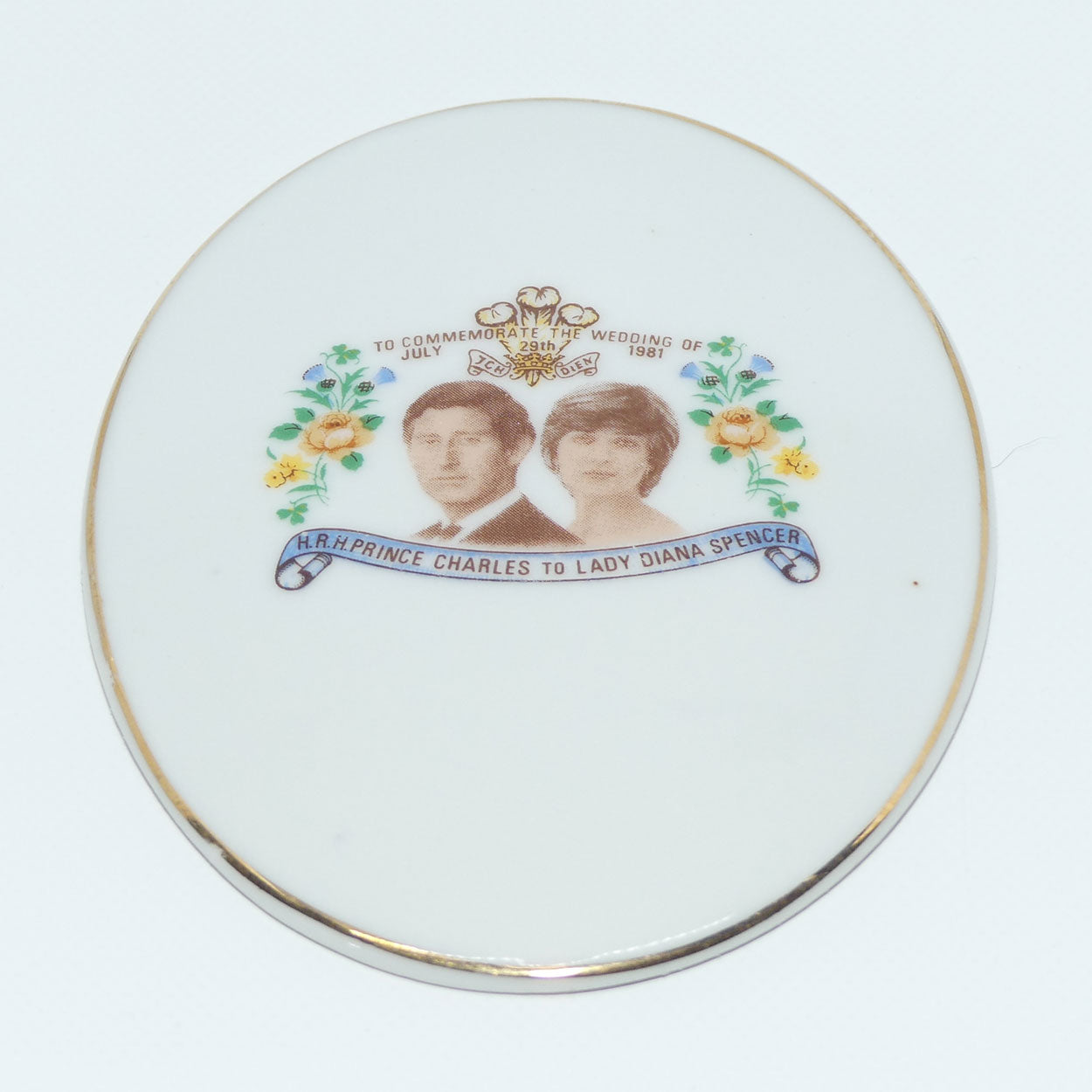 HRH Prince Charles Lady Diana Spencer Wedding 29th July 1981 plaque