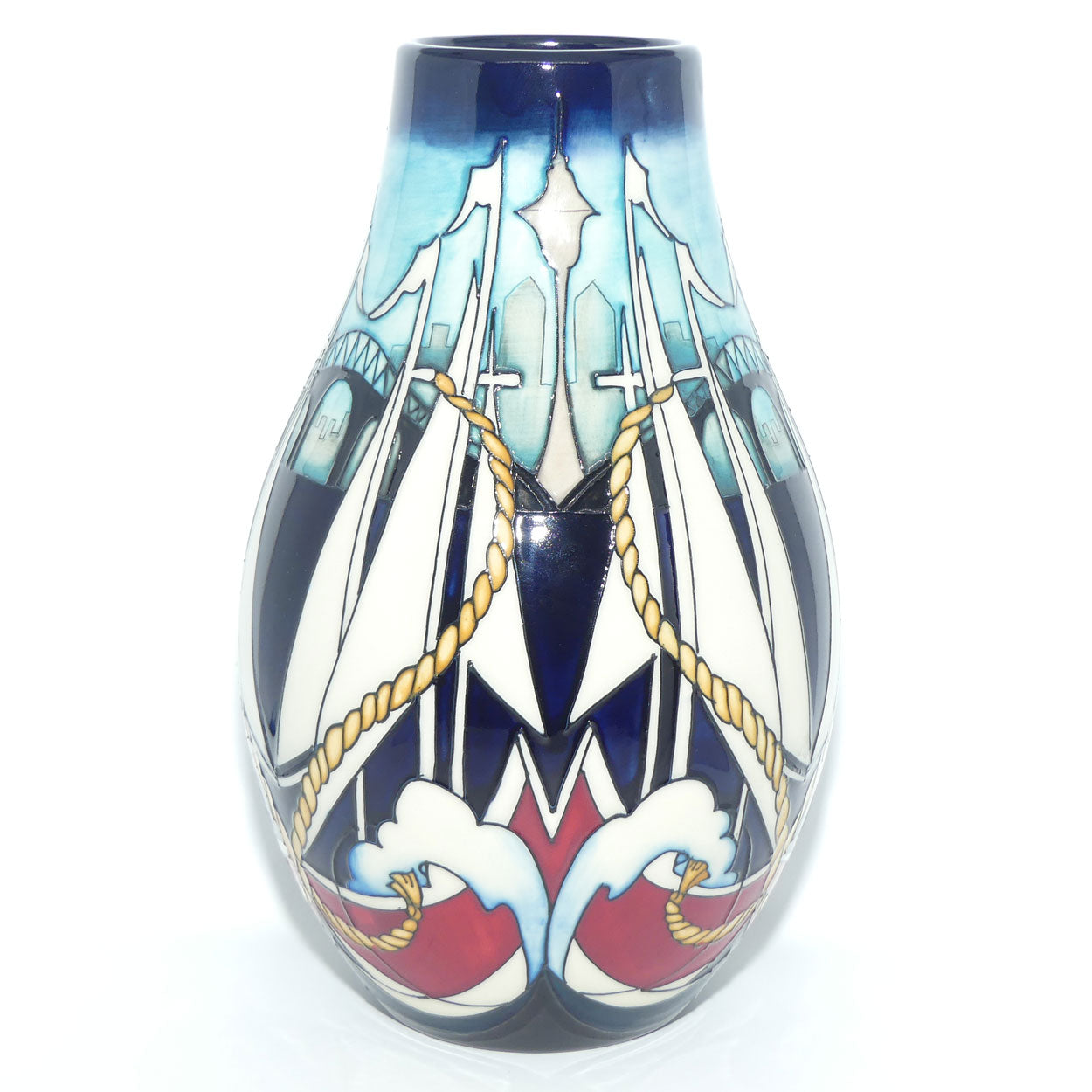 Moorcroft City of Sails Auckland 117/9 vase (Ltd Ed)