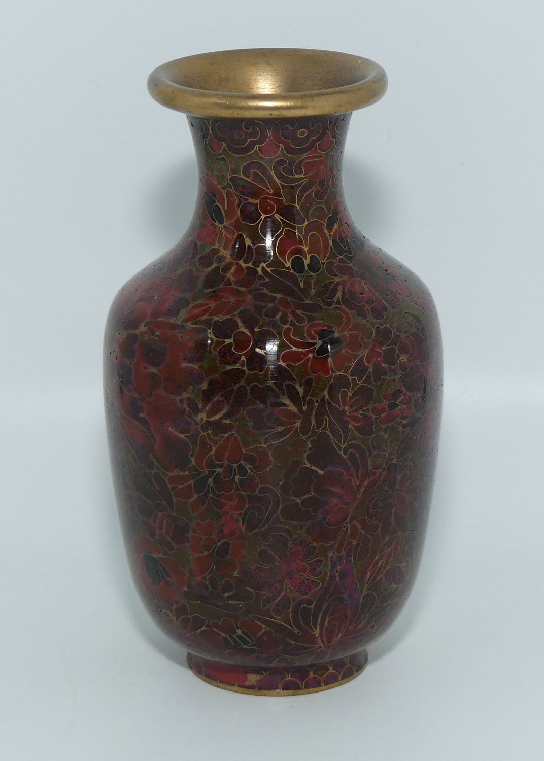 mid-century-cloisonne-vase-small-iron-red