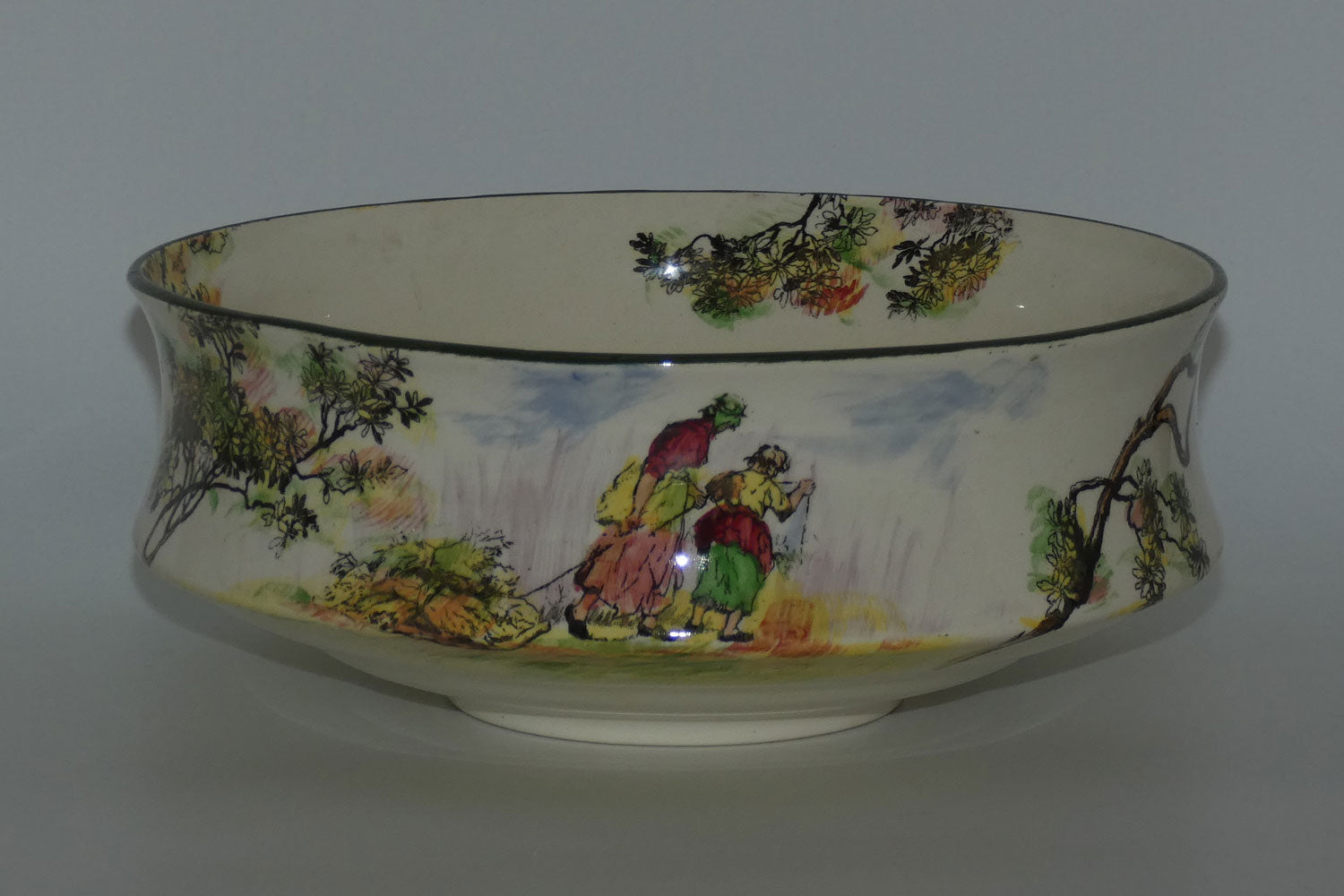 royal-doulton-gleaners-and-gypsies-concave-sided-round-bowl-d4983